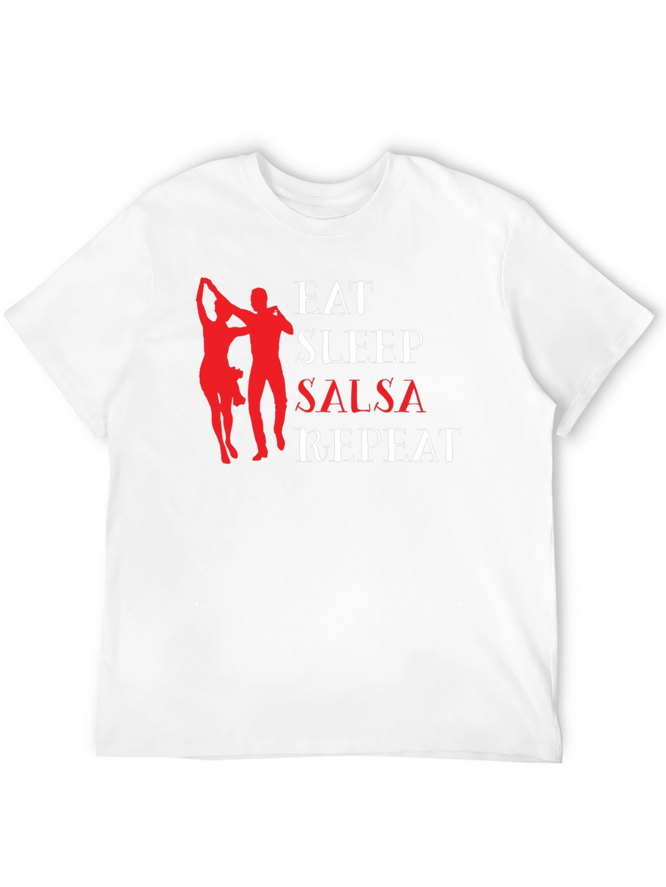 Black Eat Sleep Salsa Repeat Graphic T-Shirt view 12