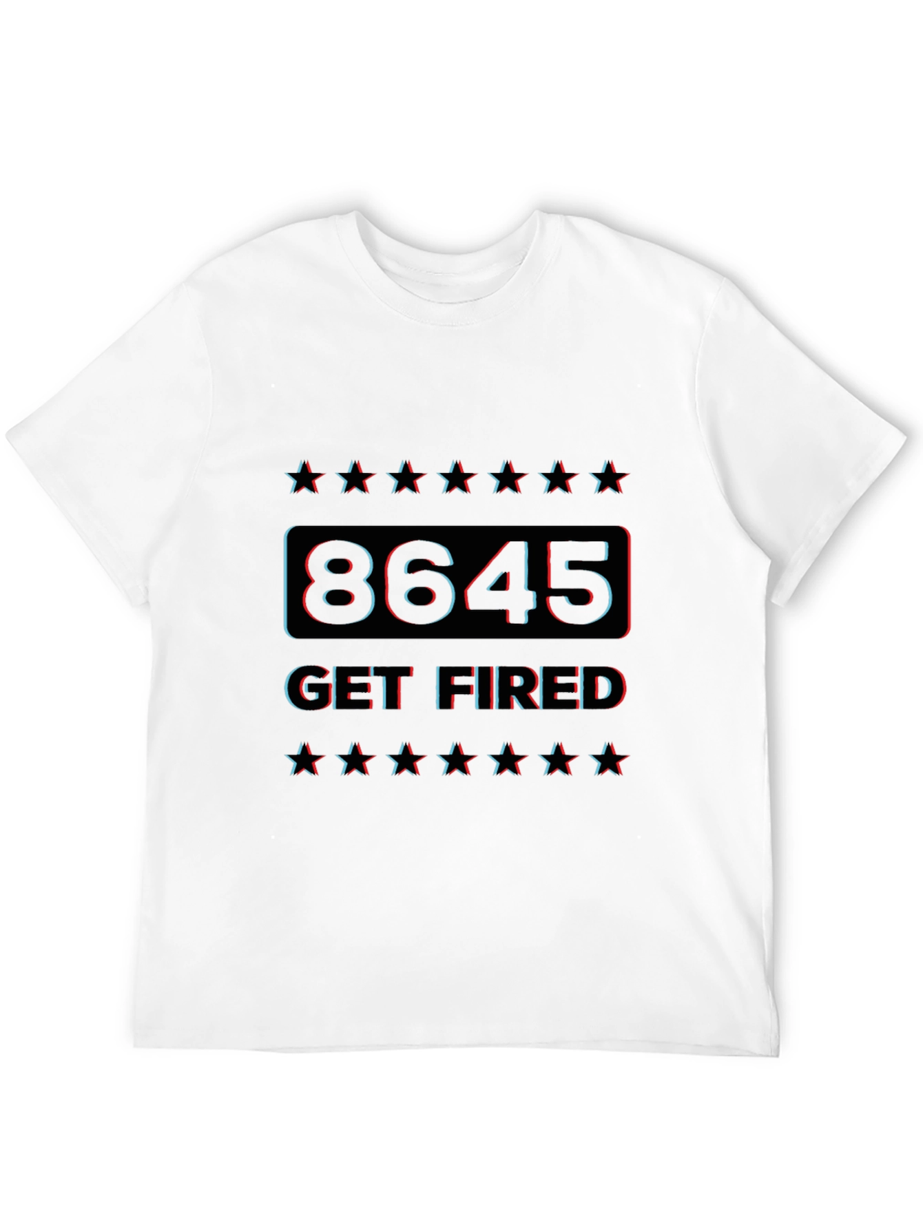 Black 8645 Get Fired Graphic T-Shirt view 12