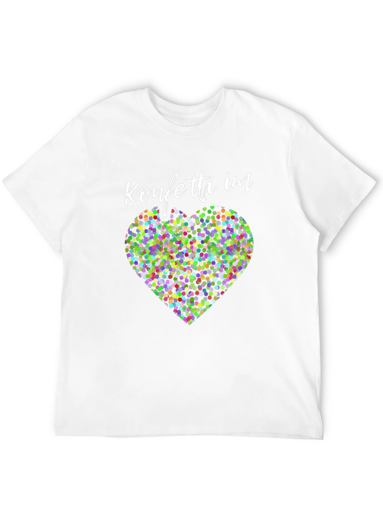 Black Confetti Heart Graphic Tee - Stylish Black Shirt view 12