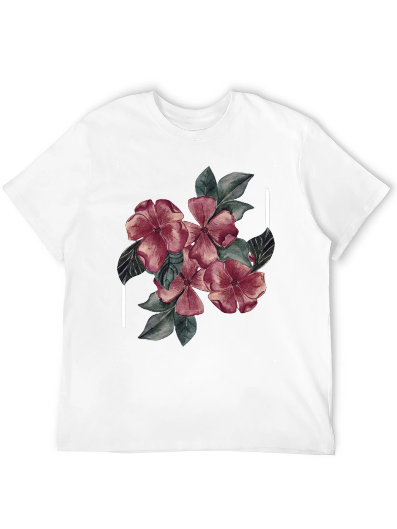 Black Floral Graphic Black Tee - Stylish & Unique Design view 12