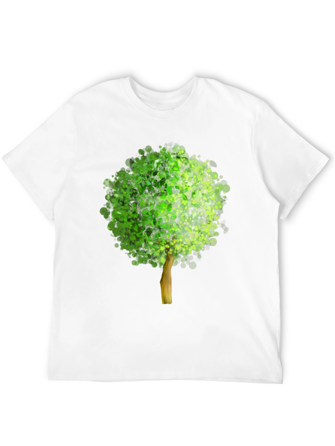 Black Arboreal Print Black T-Shirt view 12