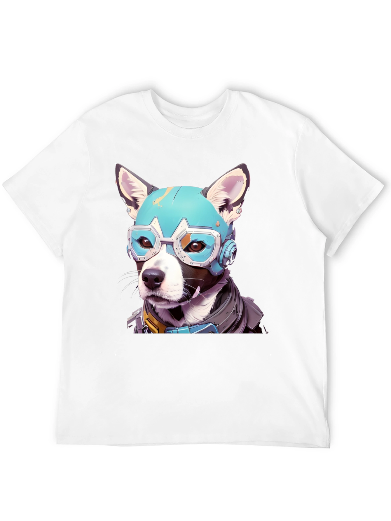 Black Cyber Dog Graphic Tee view 12