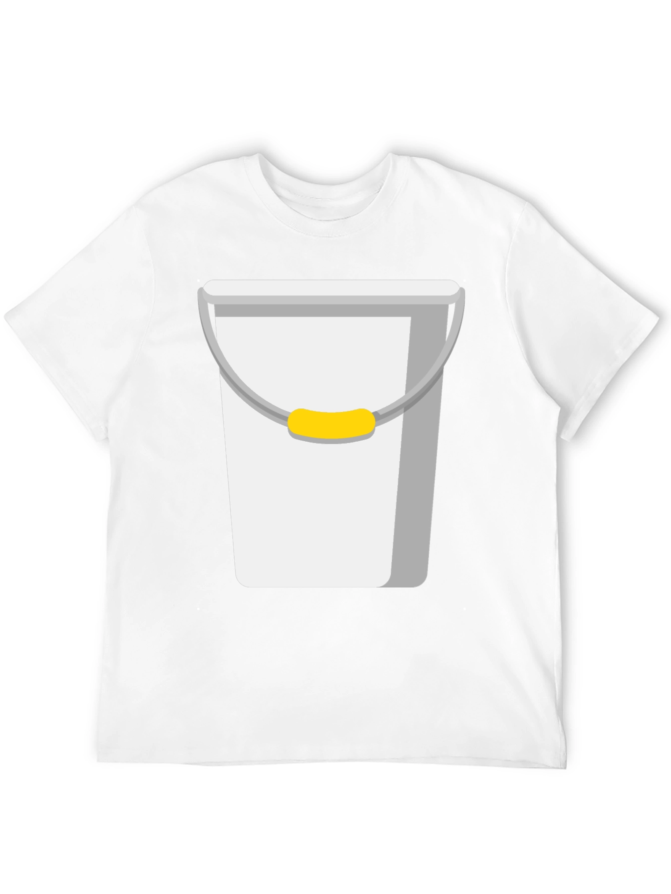 Black Novelty Bucket Graphic Tee - Quirky Casual Wear view 12