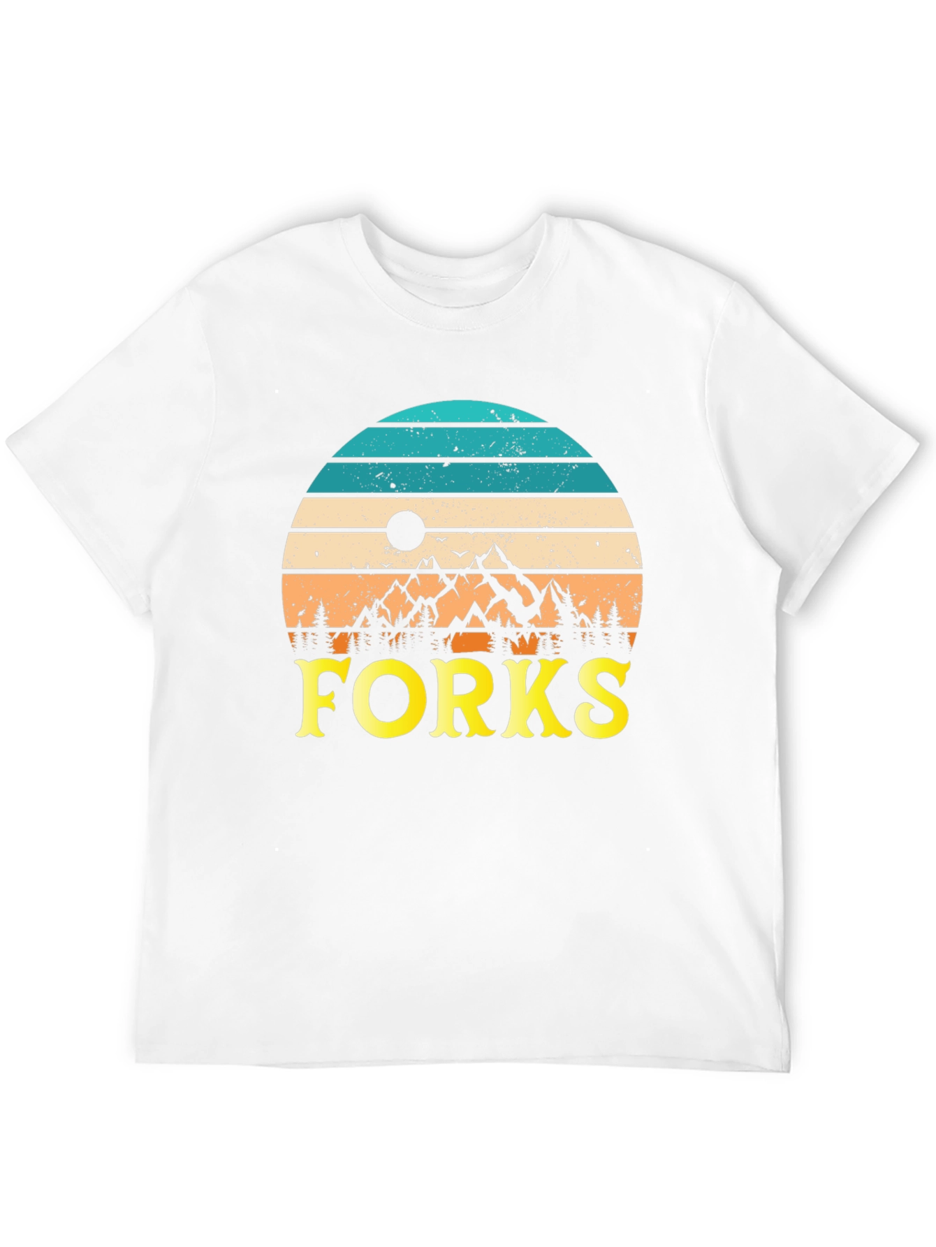Black Vintage Forks Graphic Tee view 12