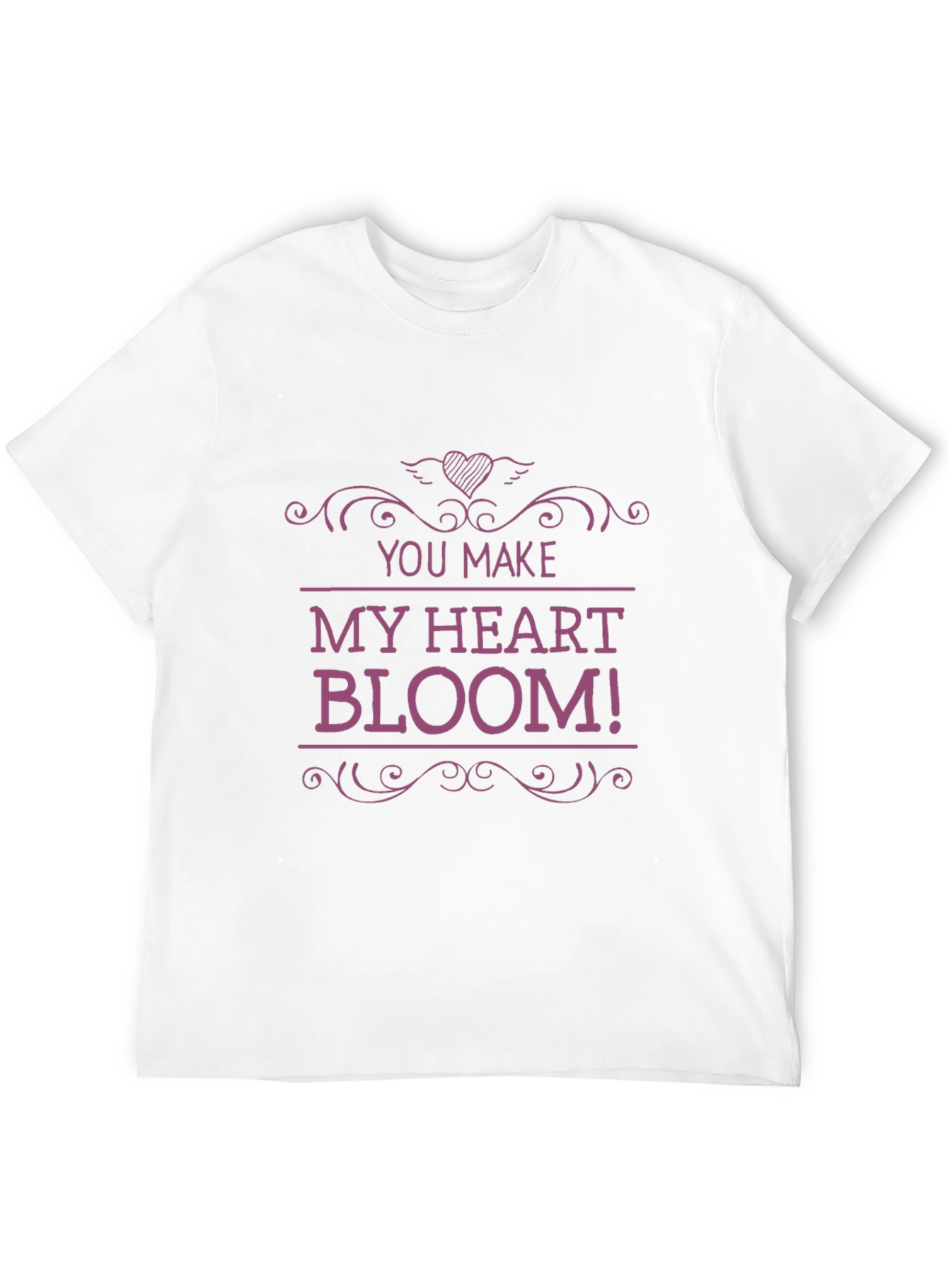 Black You Make My Heart Bloom! Graphic Tee view 12