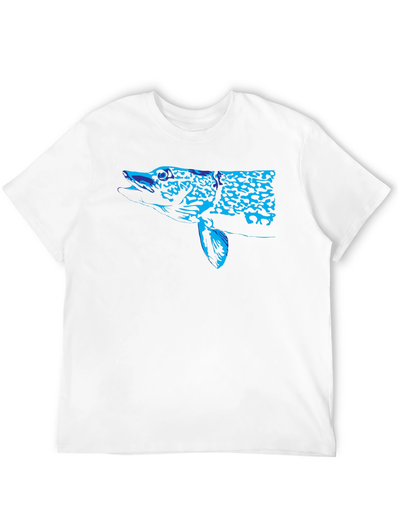 Black Blue Pike Graphic Black T-Shirt view 12