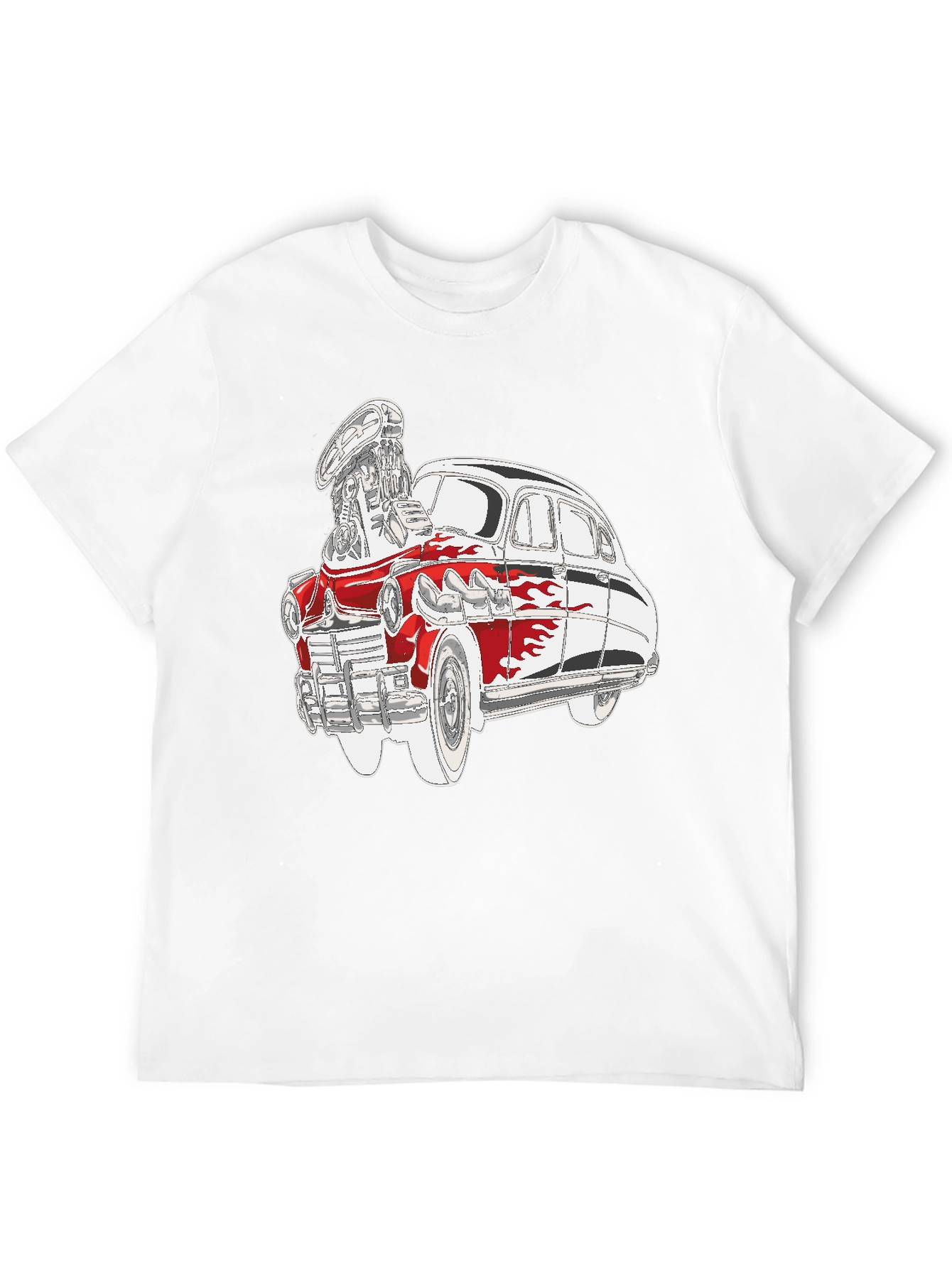Black Vintage Car Graphic Tee view 12