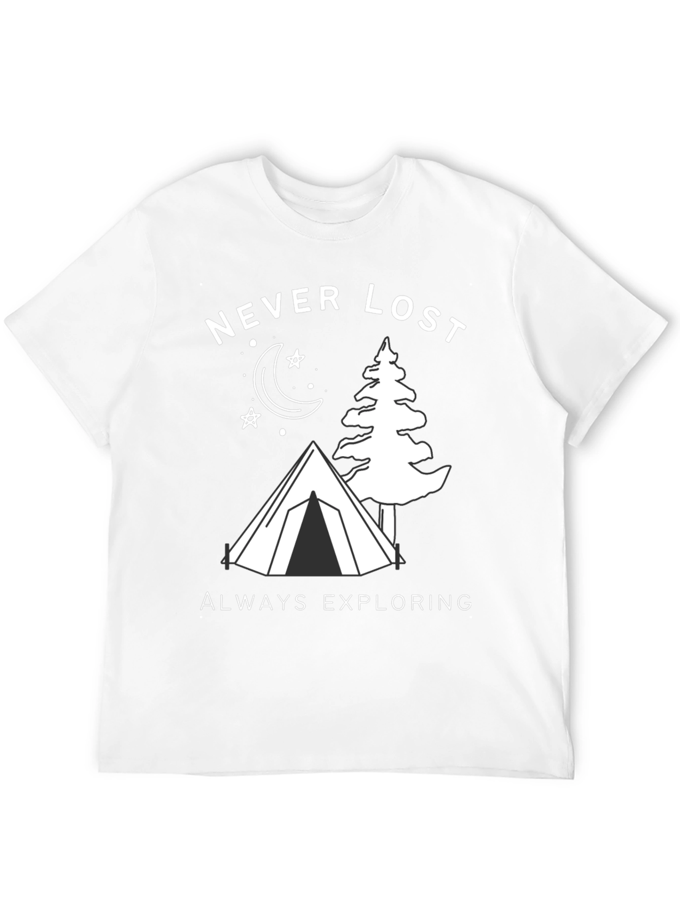 Black Never Lost Exploring Graphic T-Shirt view 12