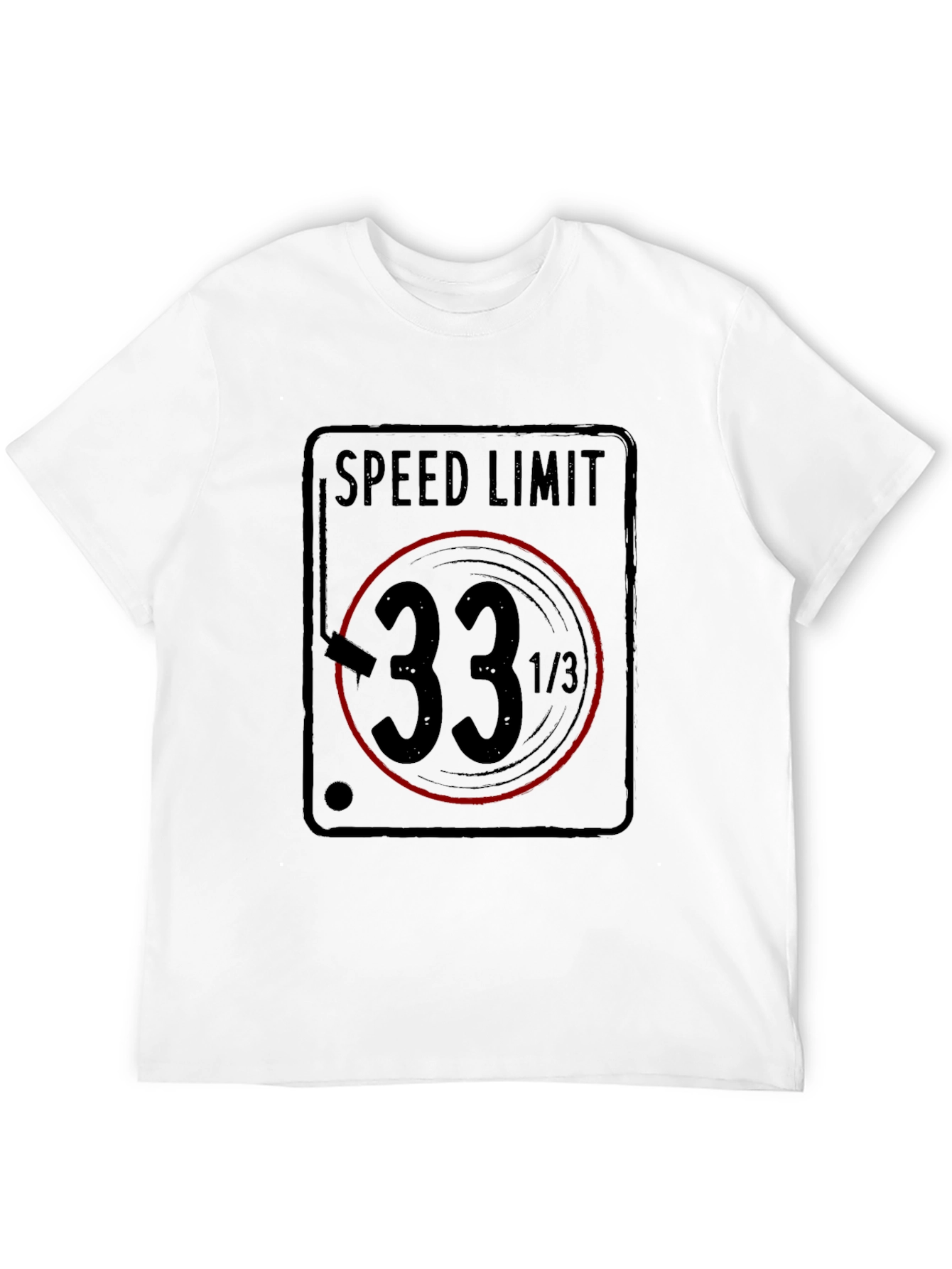 Black Speed Limit 33 1/3 RPM Black T-Shirt view 12