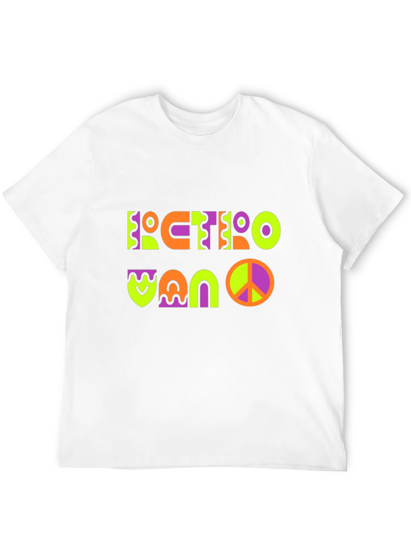 Black Retro Vano T-Shirt - Funky Graphic Tee view 12