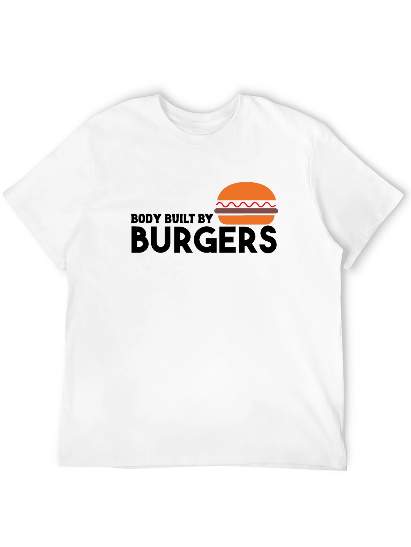 Black Body Built by Burgers Graphic T-Shirt view 12