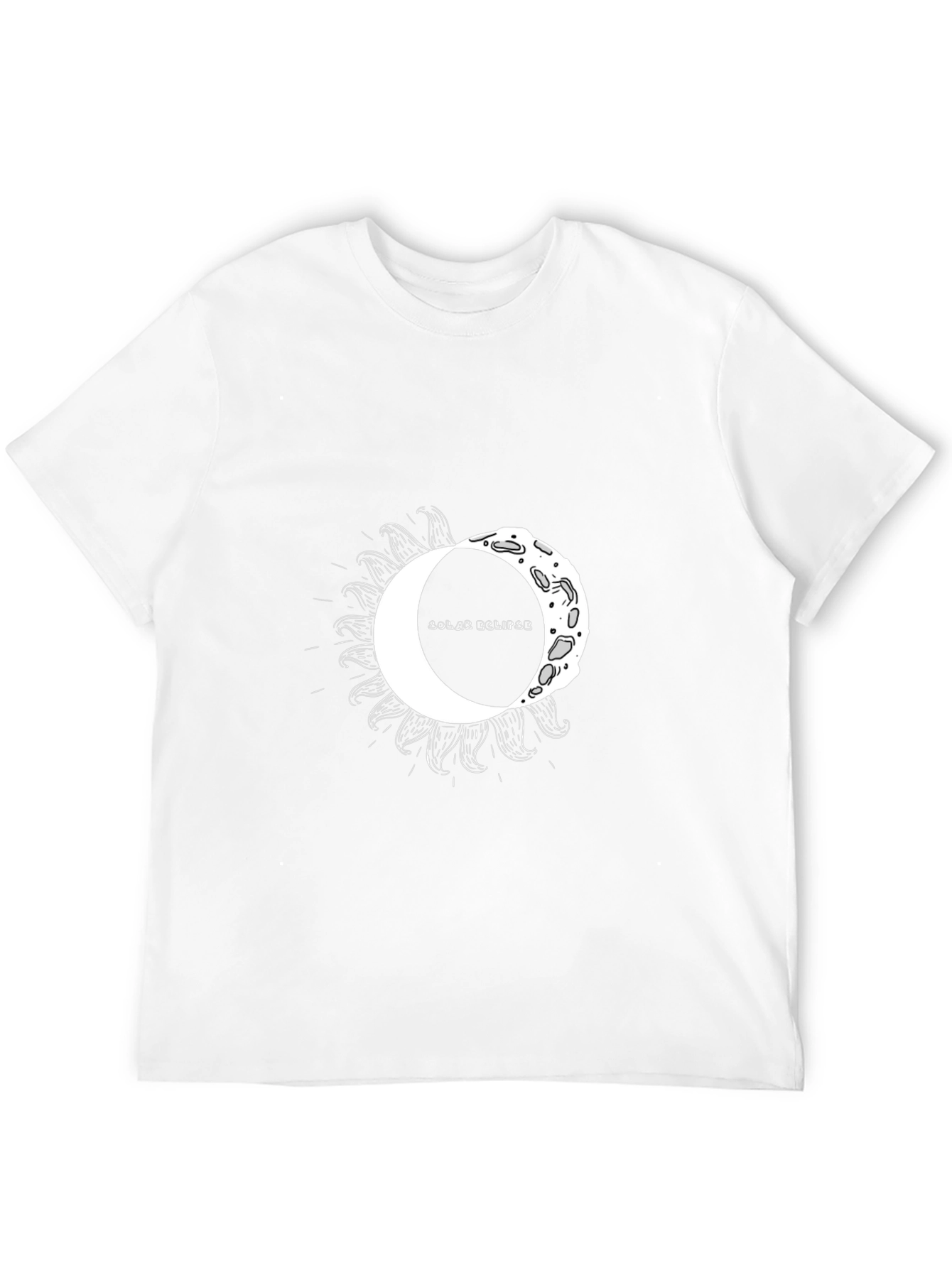Black Solar Eclipse Graphic Tee - Unisex Black T-Shirt view 12