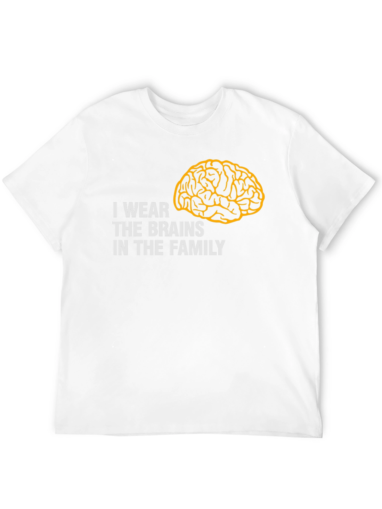 Black I Wear The Brains T-Shirt - Funny Family Tee view 12