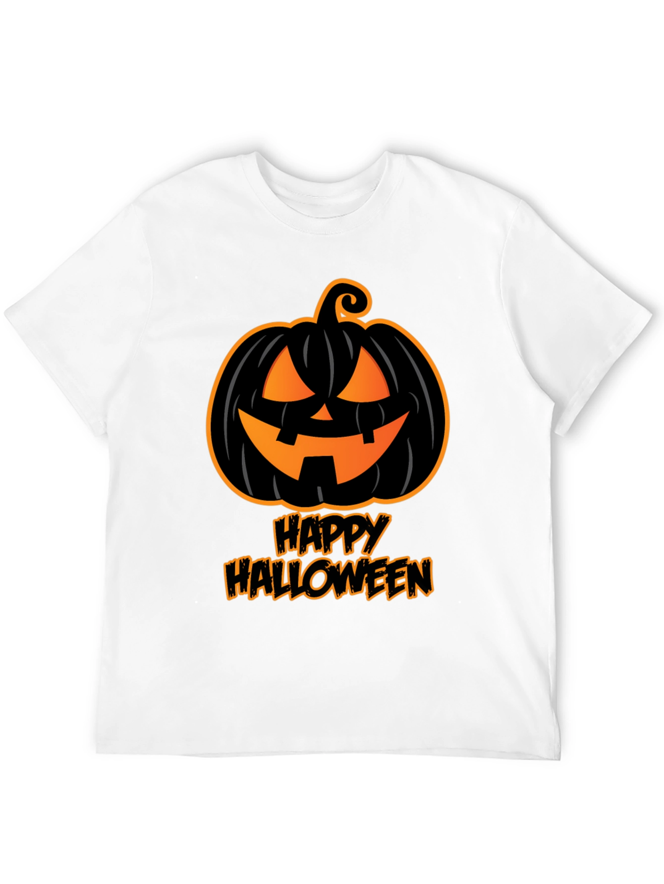 Black Happy Halloween Pumpkin T-Shirt view 12