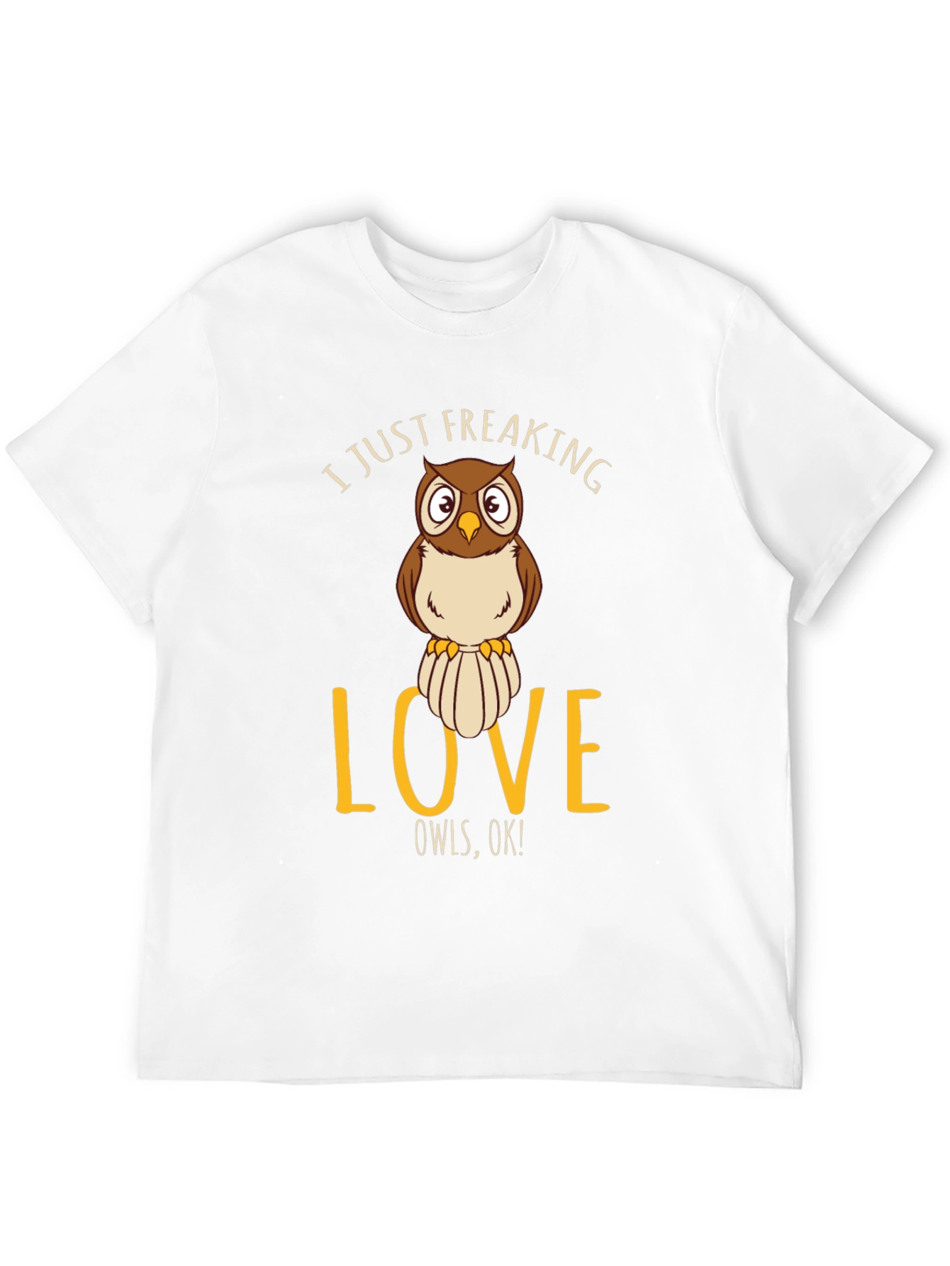 Black I Just Freaking Love Owls T-Shirt view 12