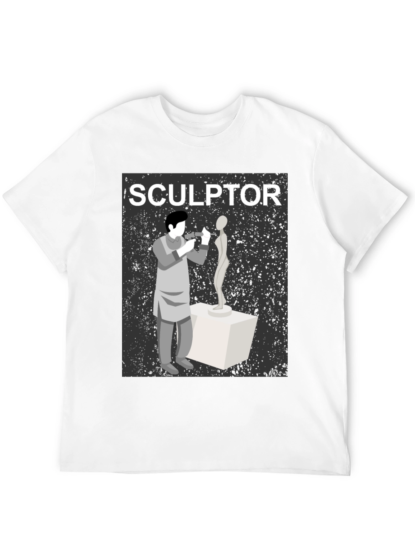 Black Sculptor T-Shirt - Artistic Design view 12