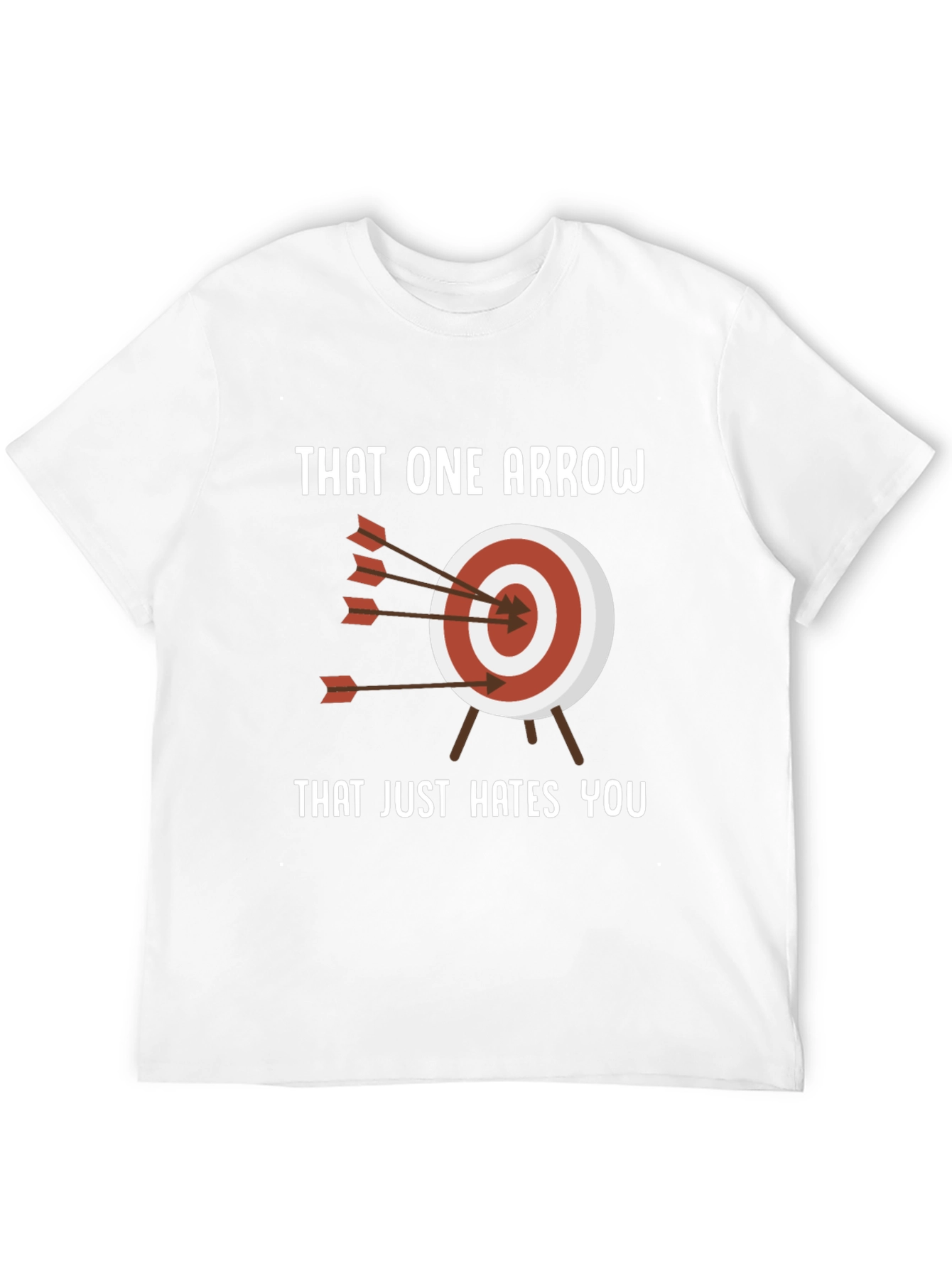 Black Archery Humor T-Shirt - That One Arrow view 12