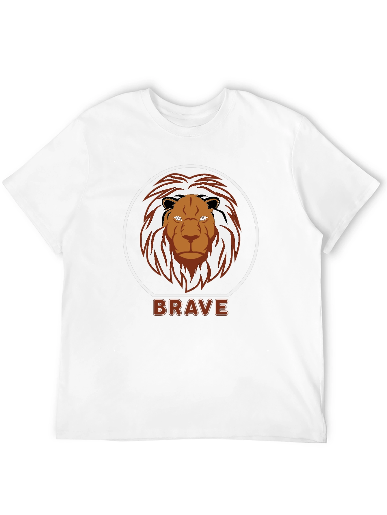 Black Brave Lion Graphic T-Shirt - Black view 12