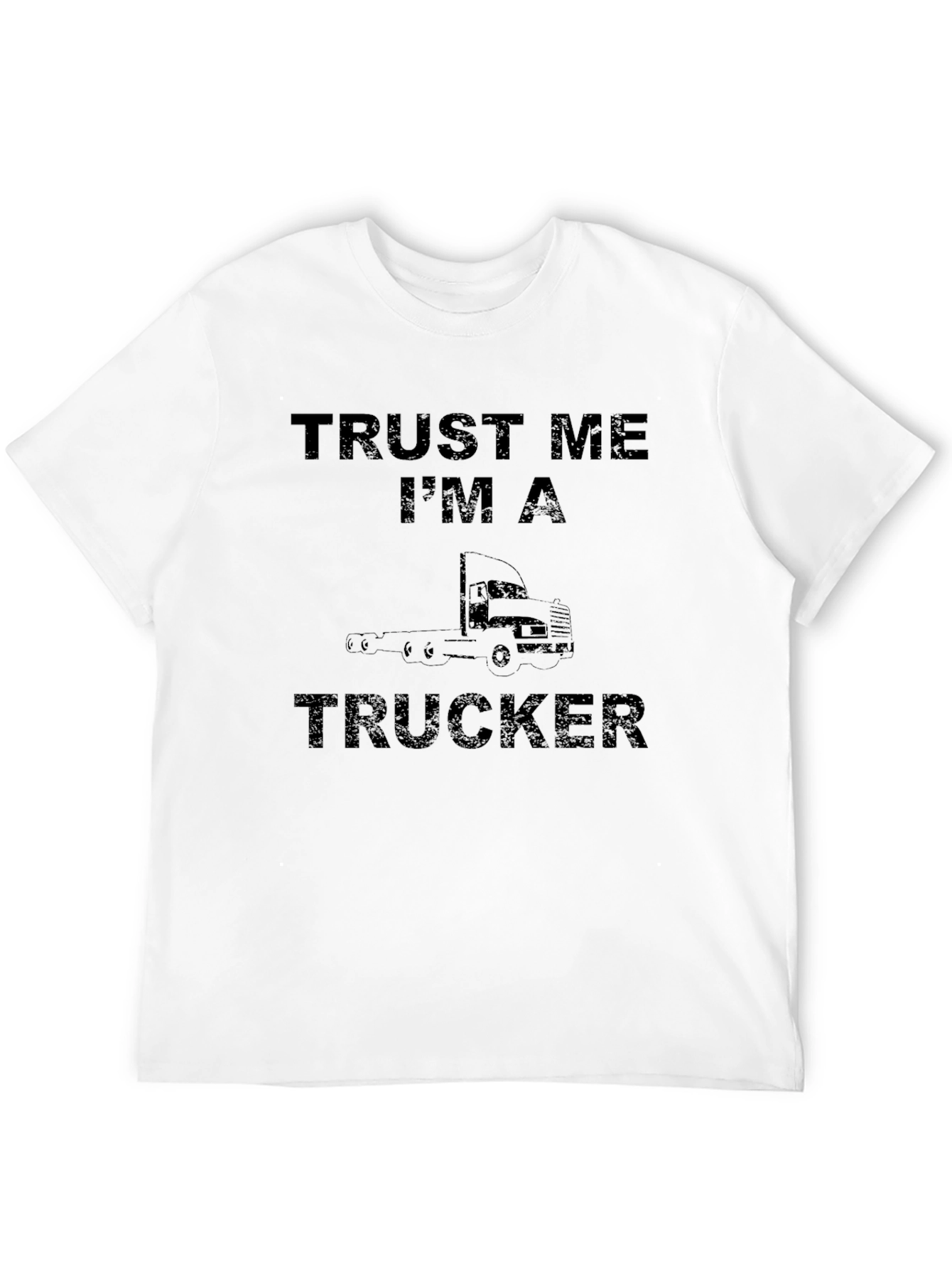 Black Trust Me I'm A Trucker Black T-Shirt view 12