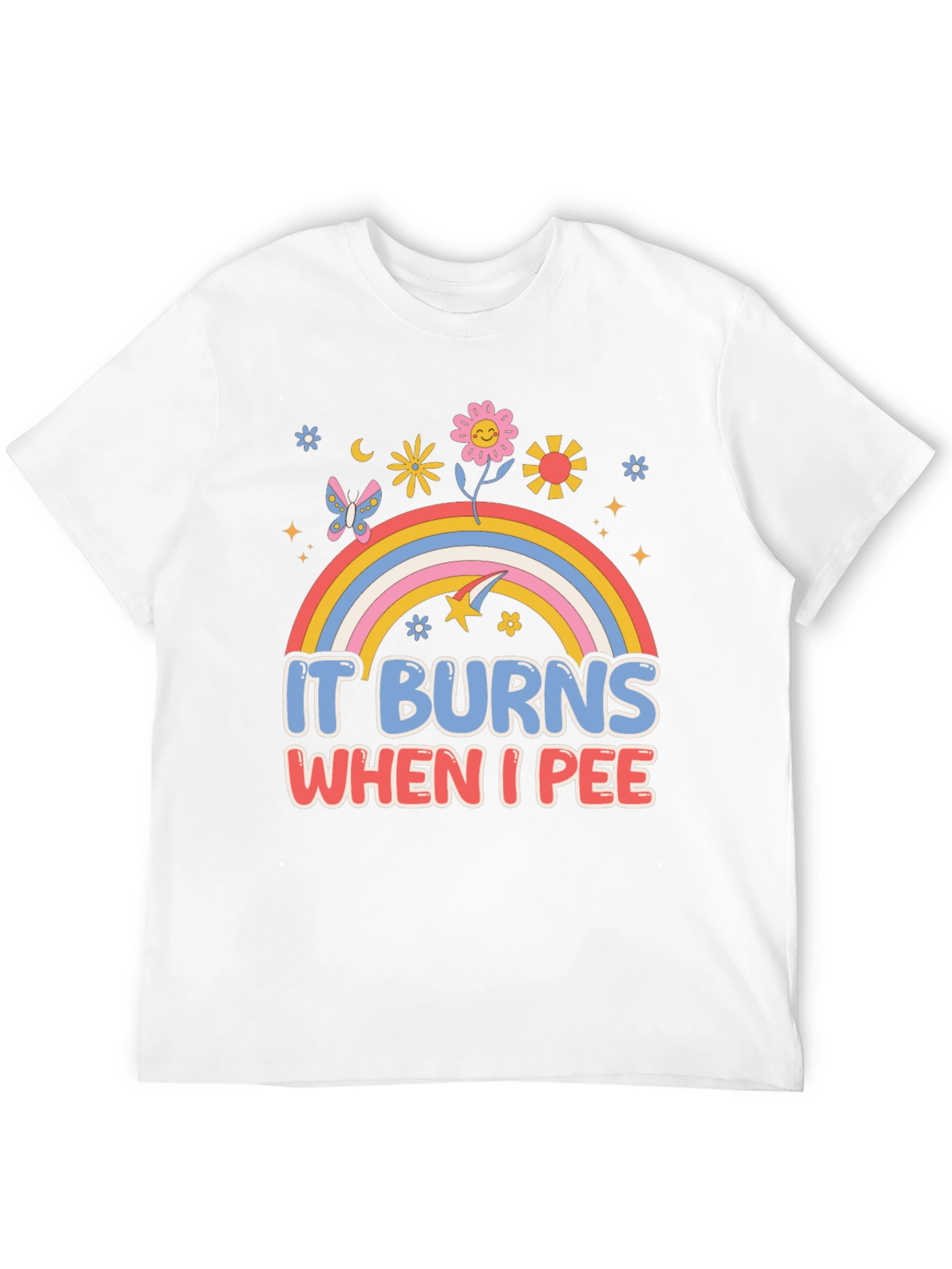 Black It Burns When I Pee Graphic Tee view 12