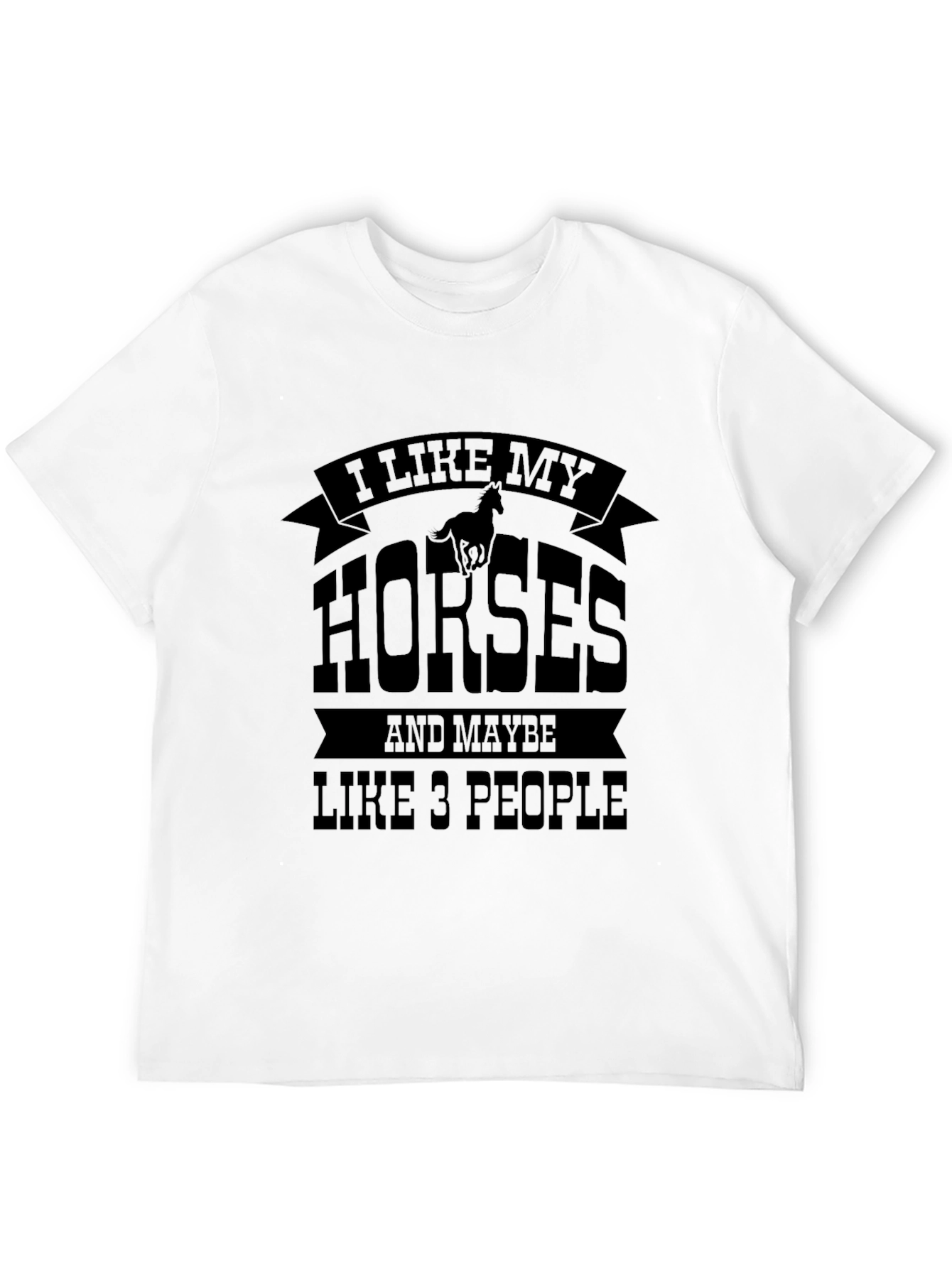 Black I Like My Horses T-Shirt view 12