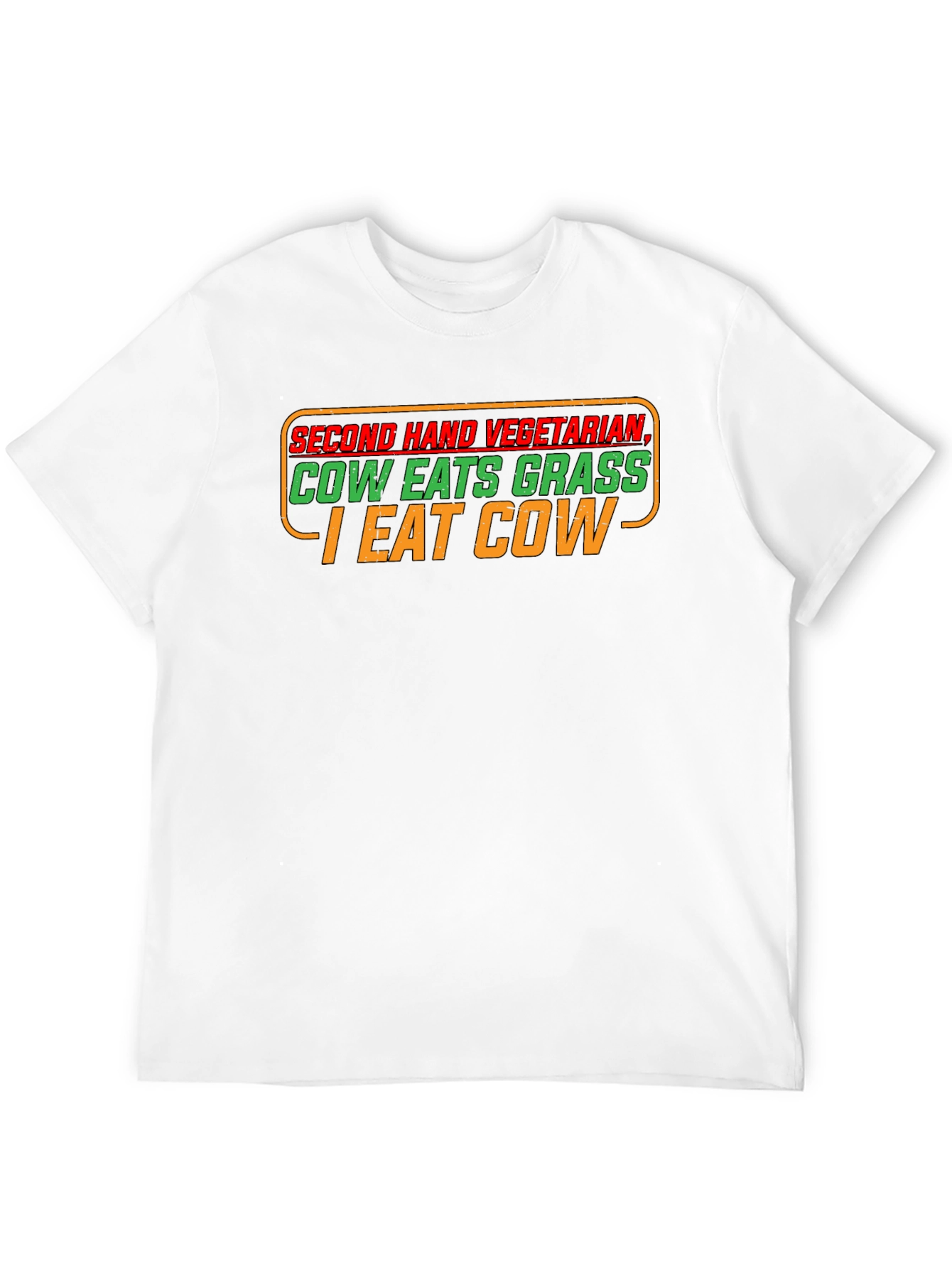 Black Second Hand Vegetarian Graphic T-Shirt view 12