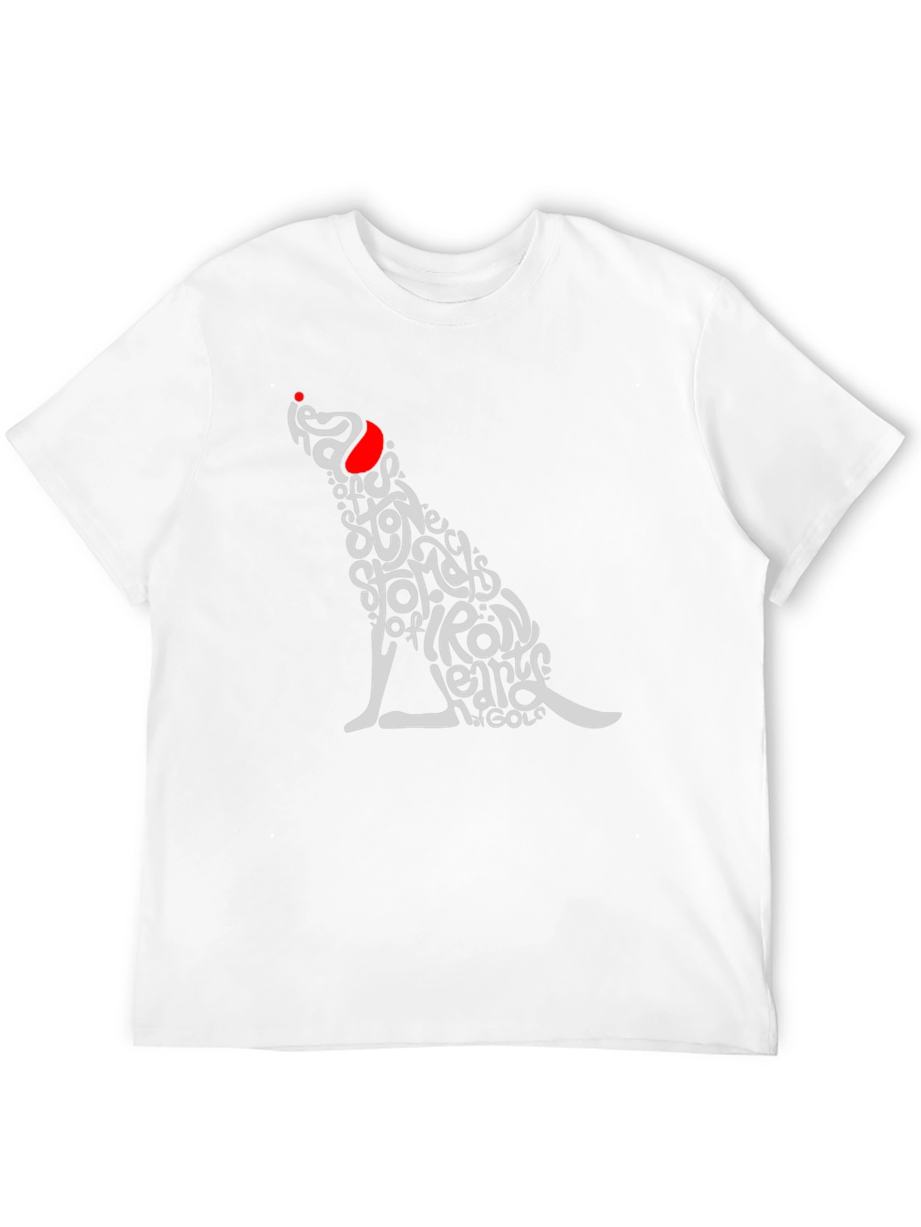 Black Dog Typography T-Shirt - Heads of Stone view 12