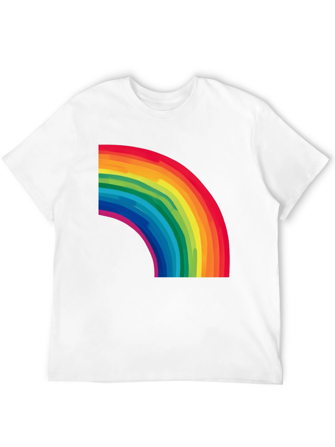 Black Rainbow Graphic Black T-Shirt view 12