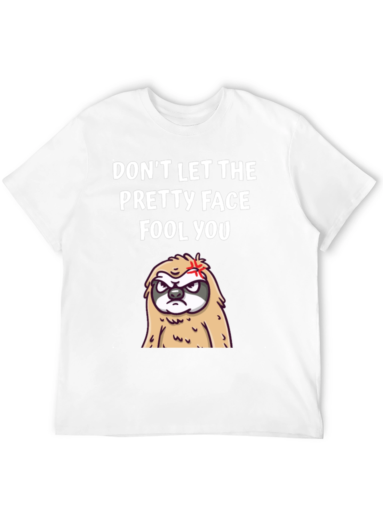 Black Funny Sloth T-Shirt - Don't Let The Pretty Face Fool You! view 12
