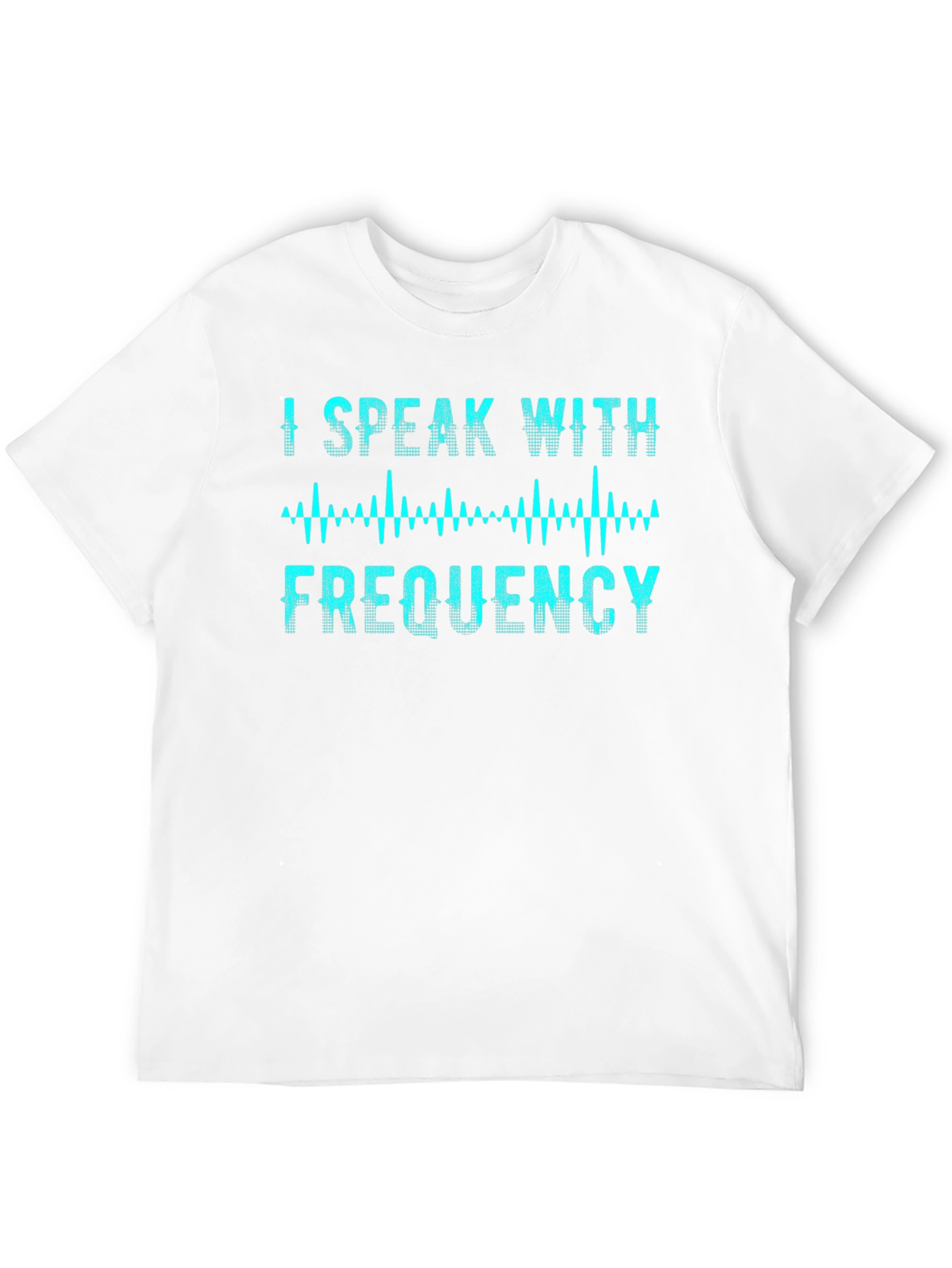Black I Speak With Frequency T-Shirt view 12