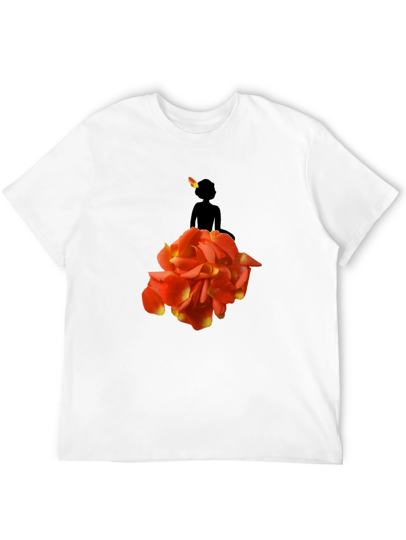 Black Floral Dancer Graphic Tee - Unique Artistic Design view 12