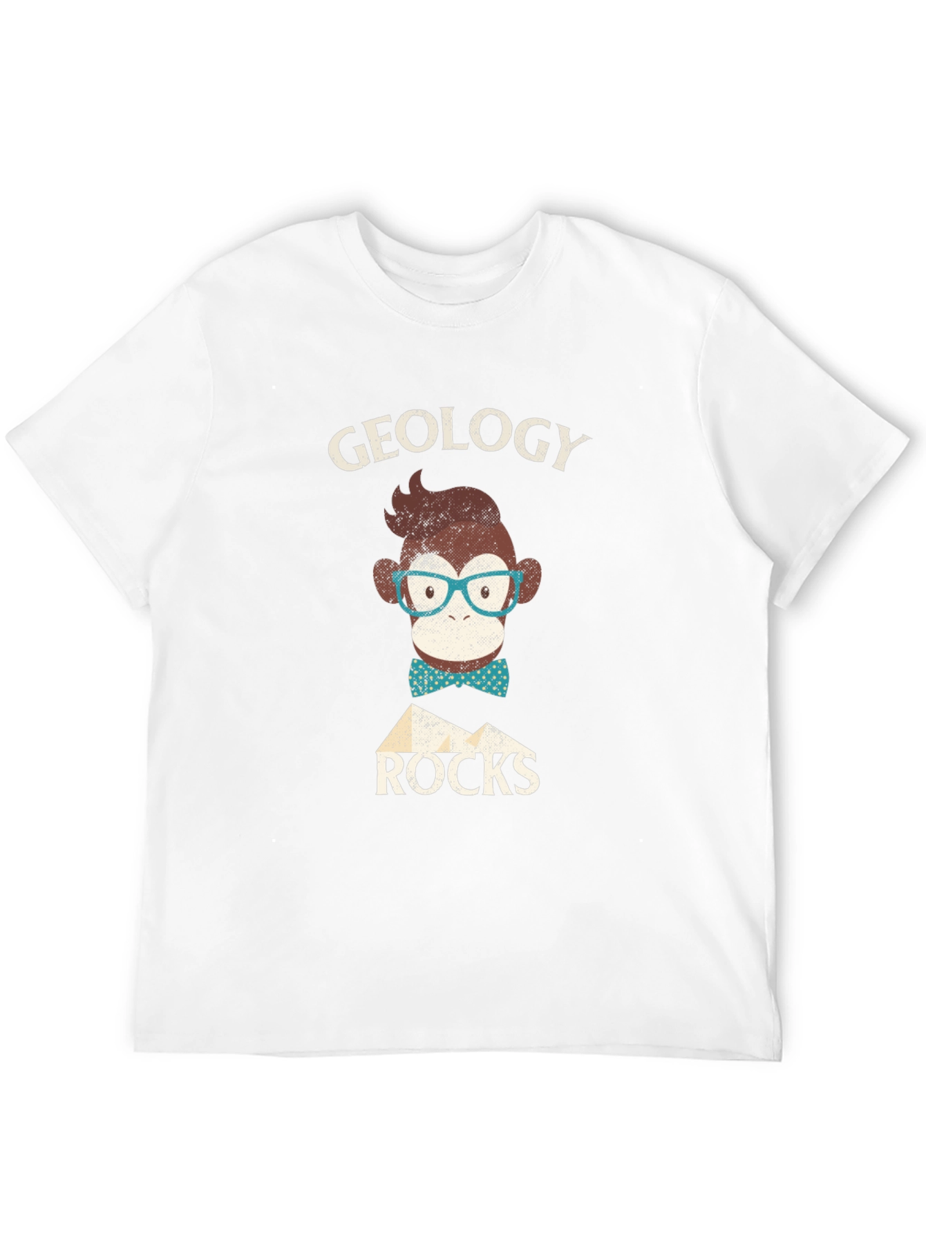 Black Geology Monkey T-Shirt - Cute Geeky Design view 12