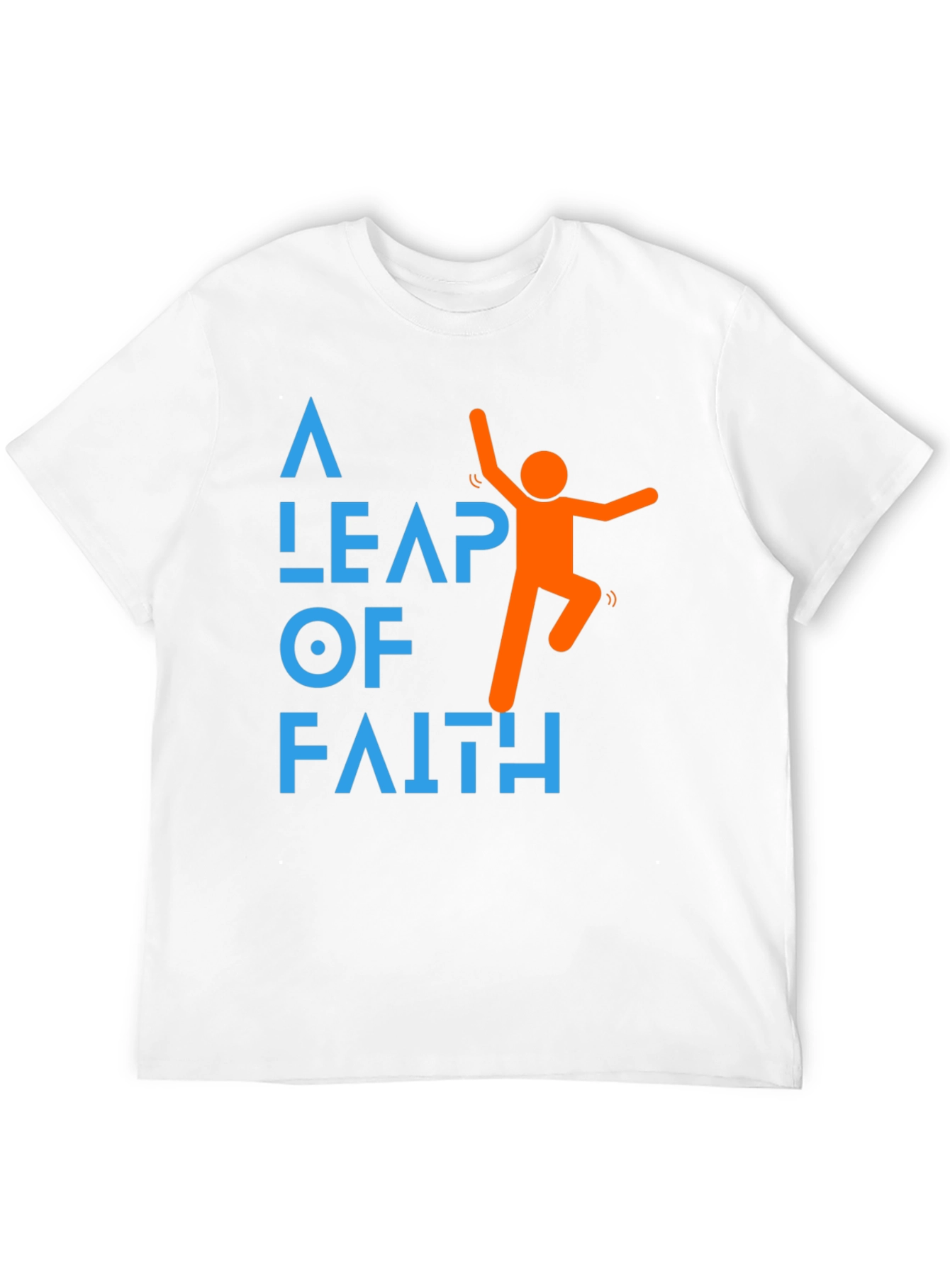 Black Leap of Faith Graphic Tee - Motivational Black T-Shirt view 12