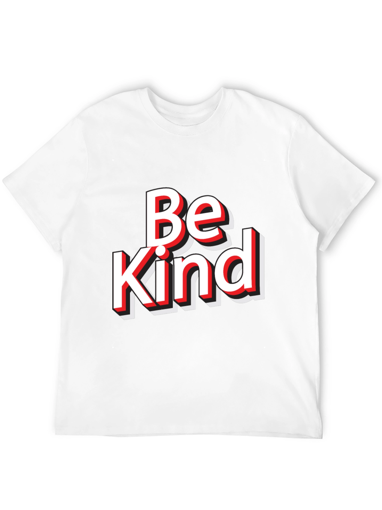 Black Be Kind Graphic Tee - Black Cotton Blend T-Shirt view 12