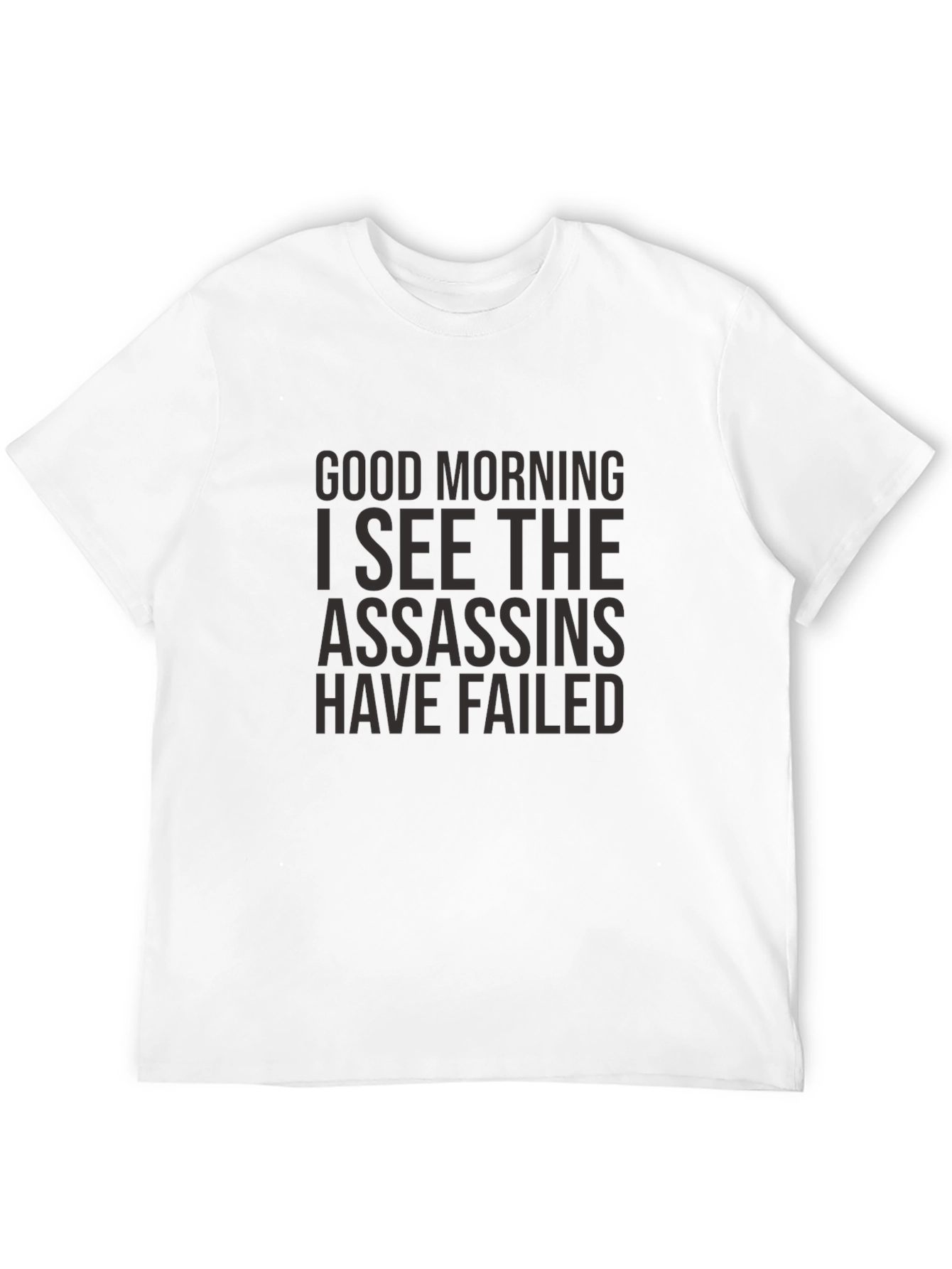 Black Good Morning Assassins Failed T-Shirt - Black view 12