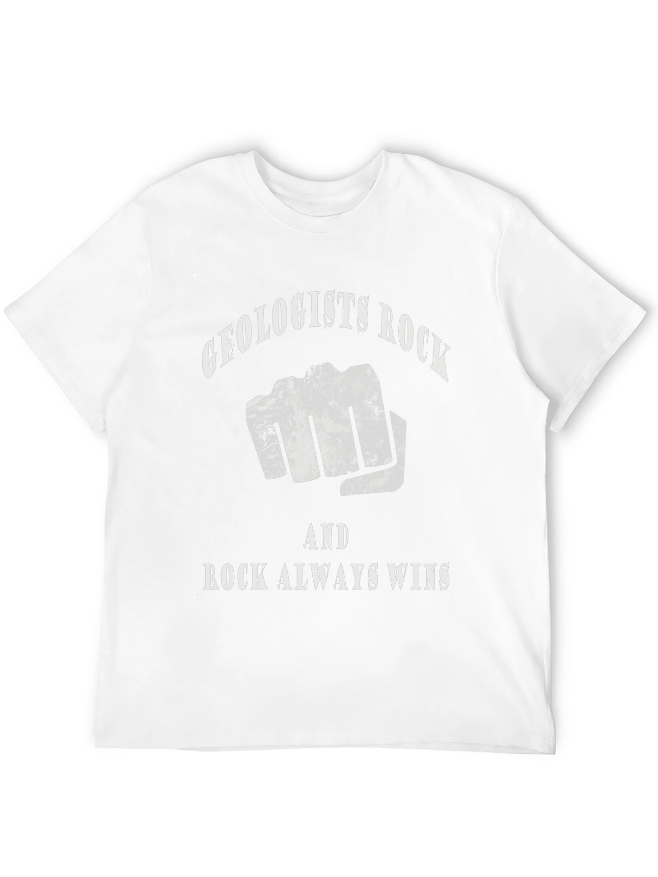 Black Geologists Rock T-Shirt - Rock Always Wins! view 12