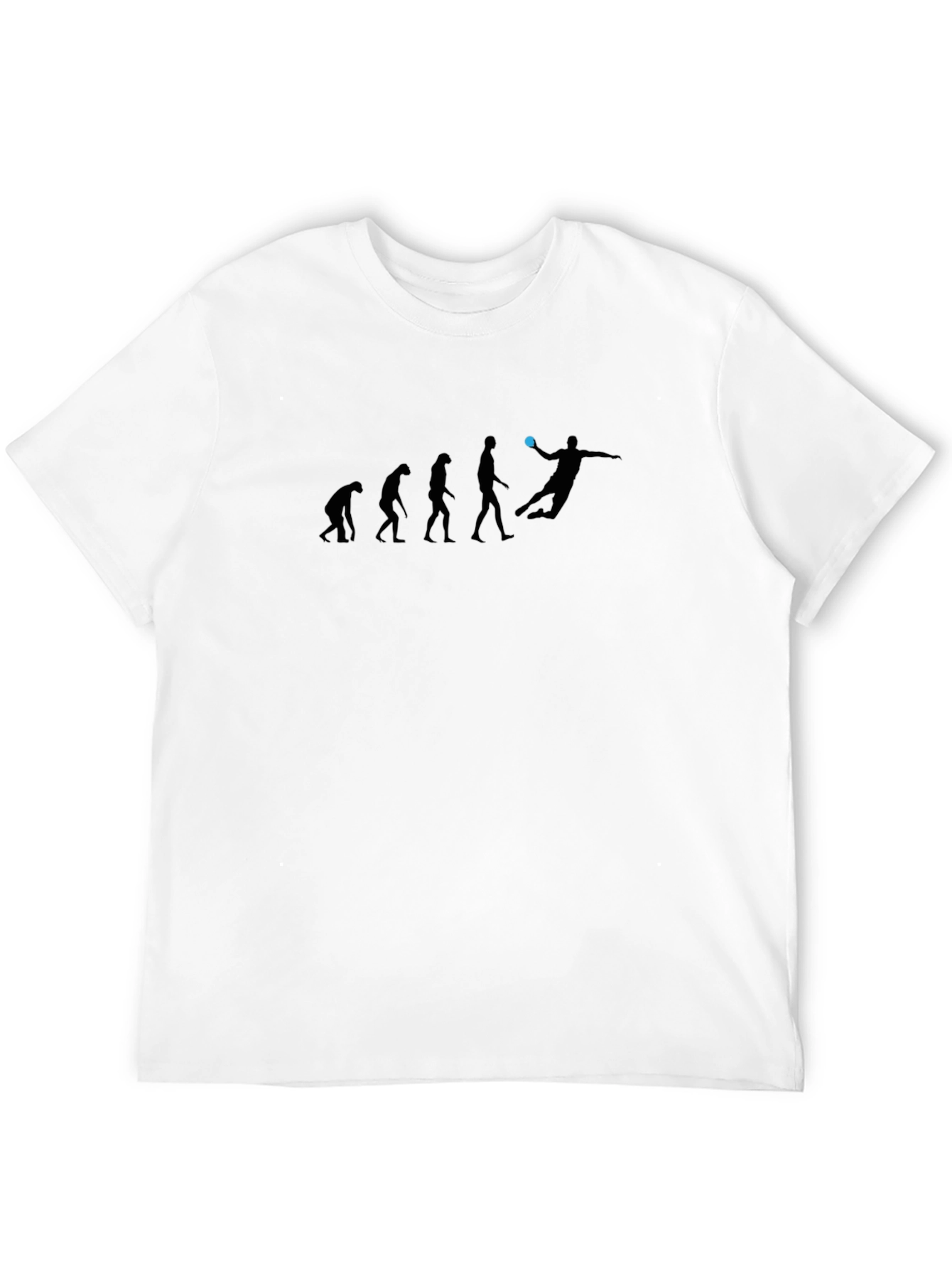Black Evolution of Handball Black T-Shirt view 12
