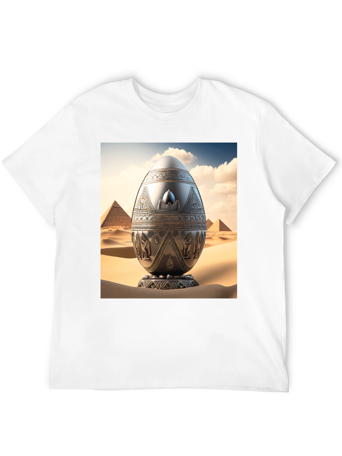 Black Egyptian Egg T-Shirt - Unique Design view 12