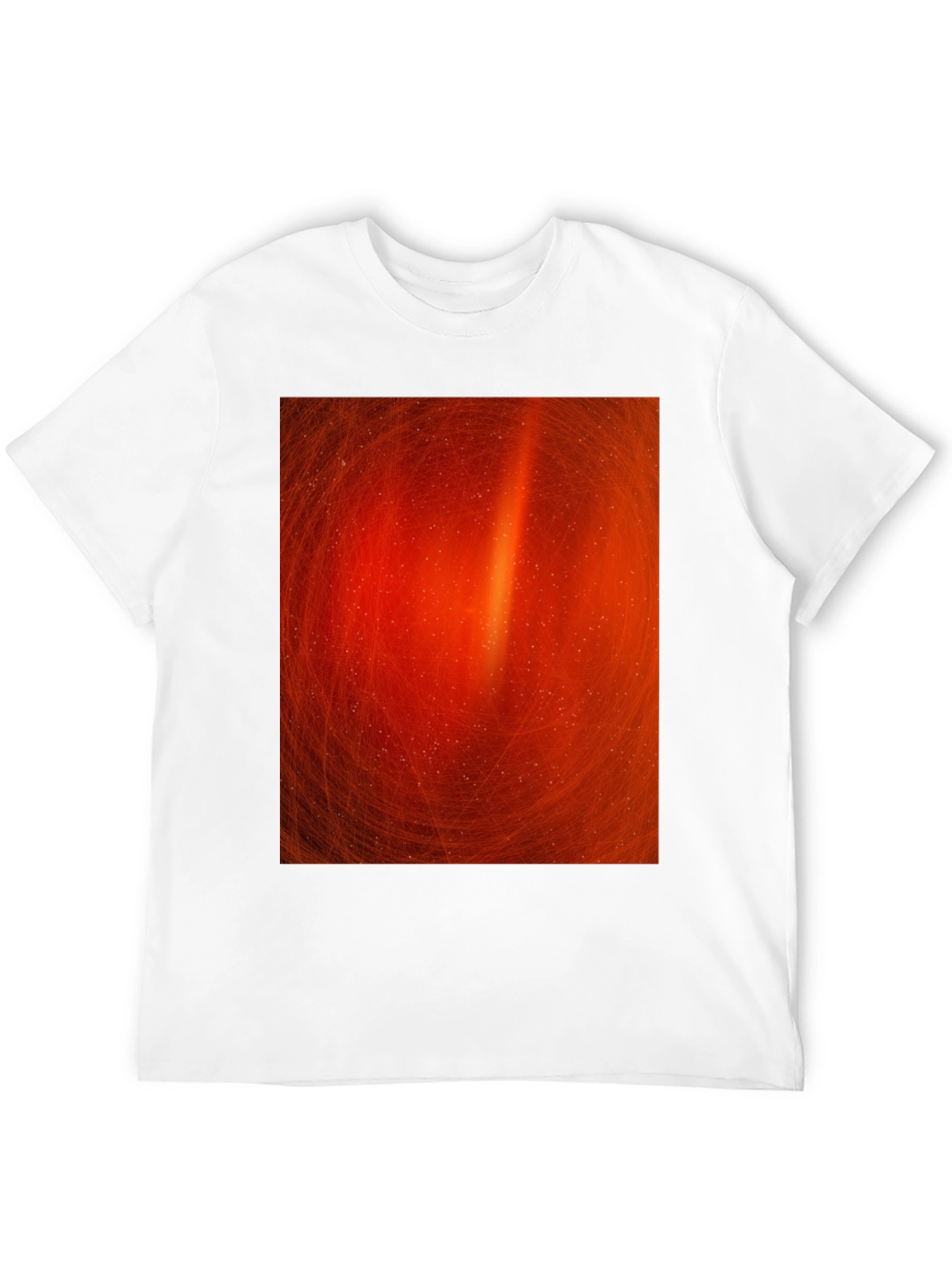 Black Fiery Swirl Black T-Shirt - Modern Art Design view 12