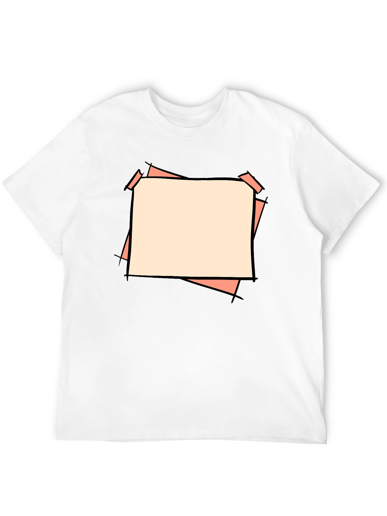 Black Abstract Graphic Black T-Shirt view 12