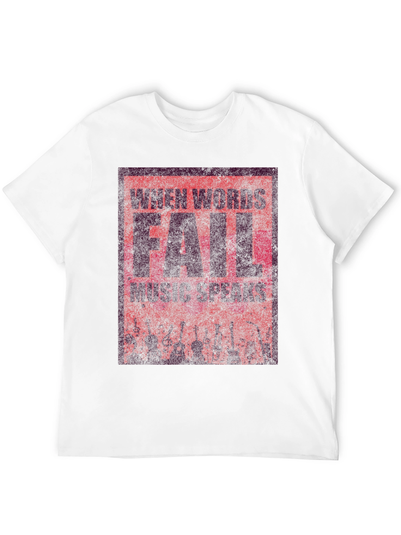 Black Music Speaks T-Shirt - When Words Fail Design view 12