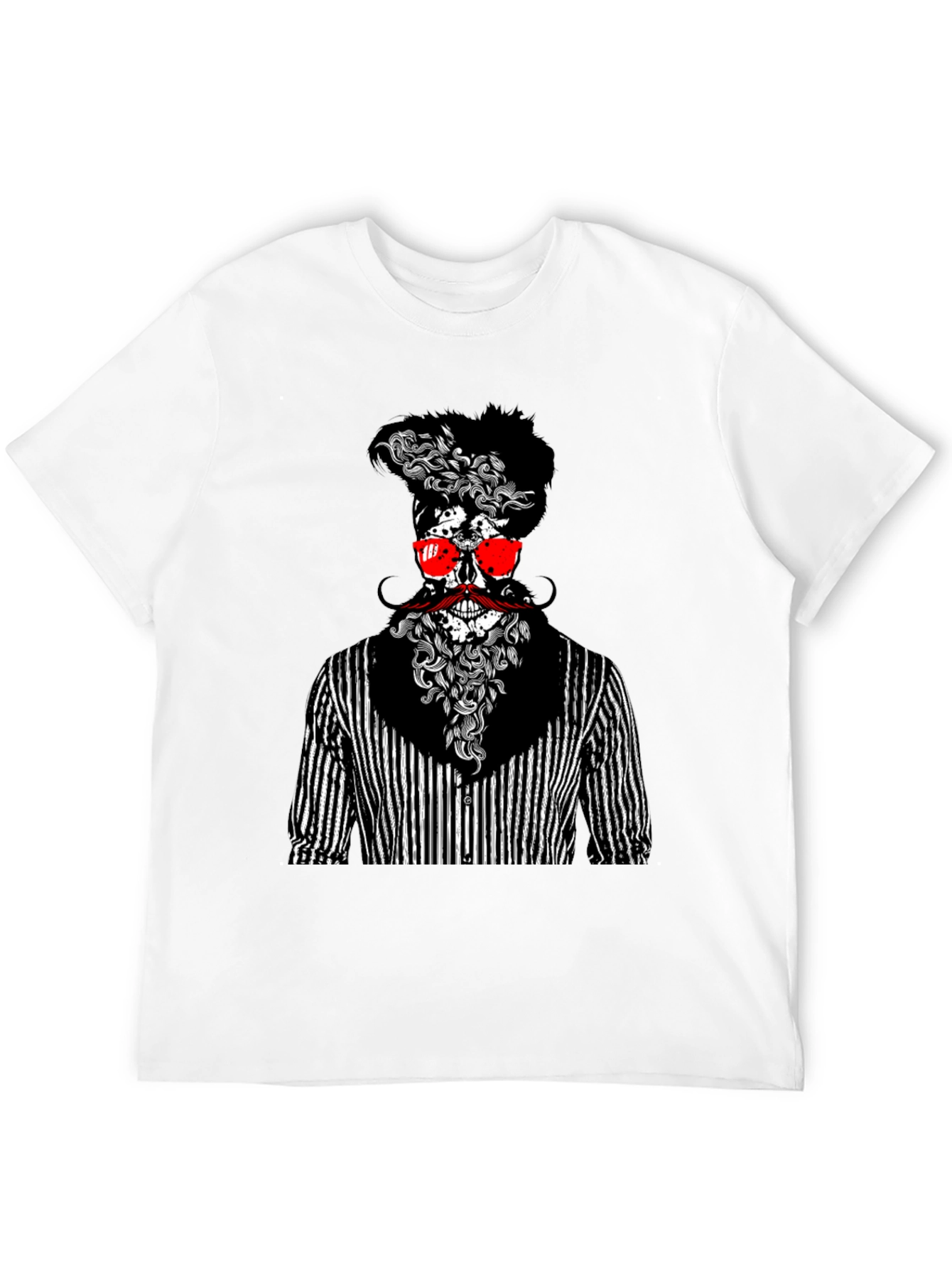 Black Skull Gentleman Graphic Tee - Unique Style view 12
