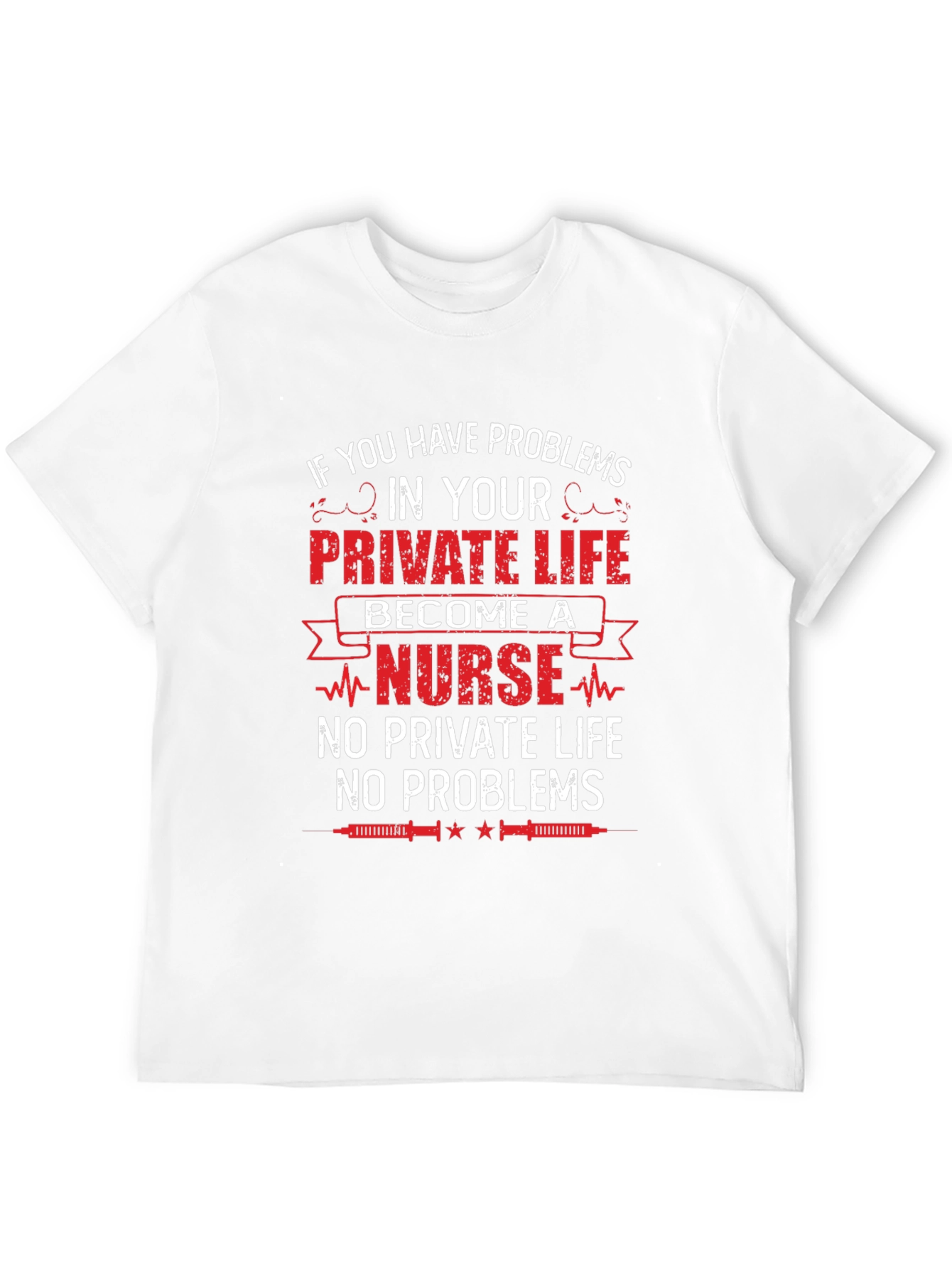 Black Nurse Life T-Shirt - No Private Life, No Problems view 12