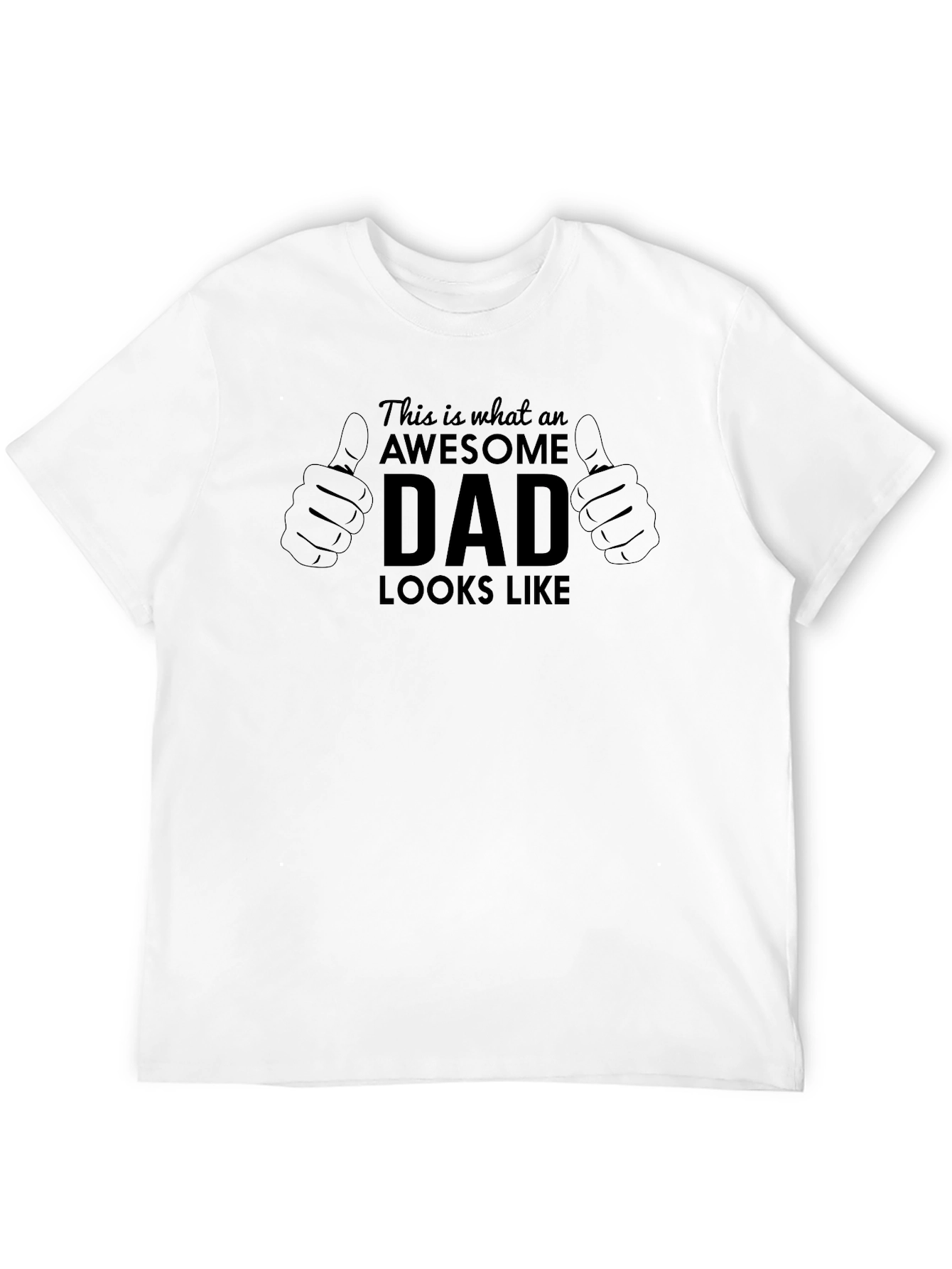 Black Awesome Dad T-Shirt - Father's Day Gift view 12