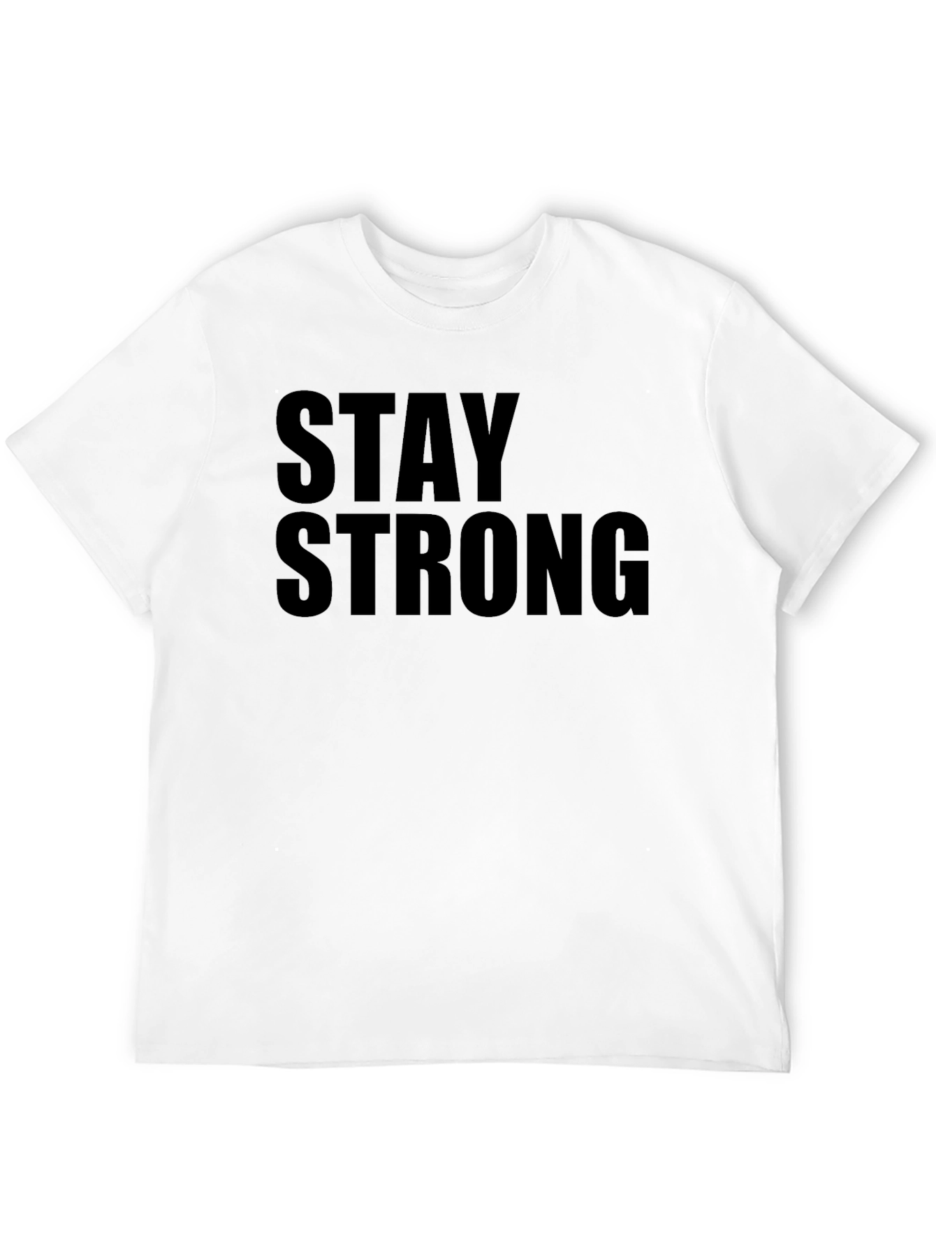 Black Stay Strong Graphic Black T-Shirt view 12