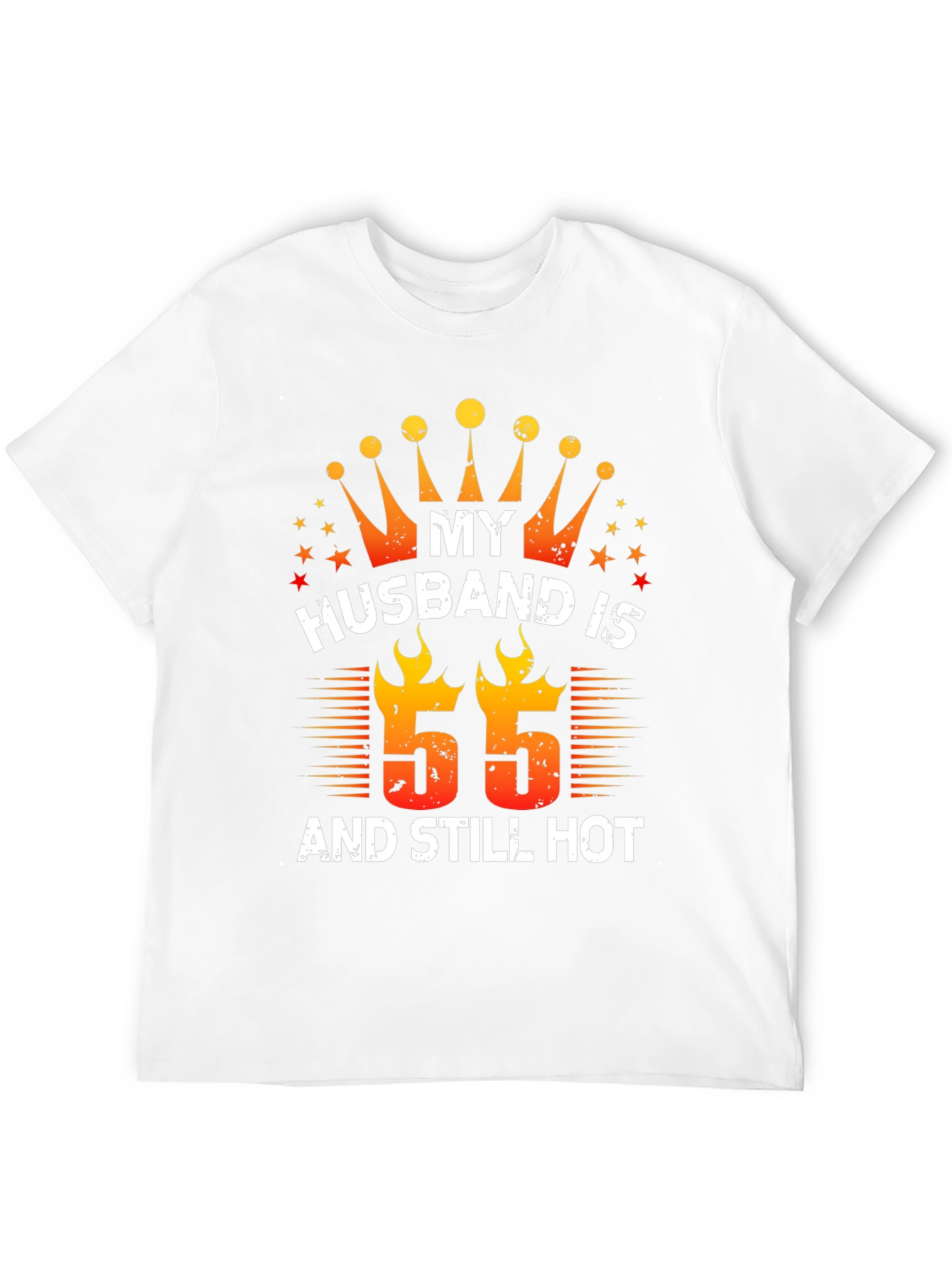 Black Husband Birthday "55" T-Shirt view 12