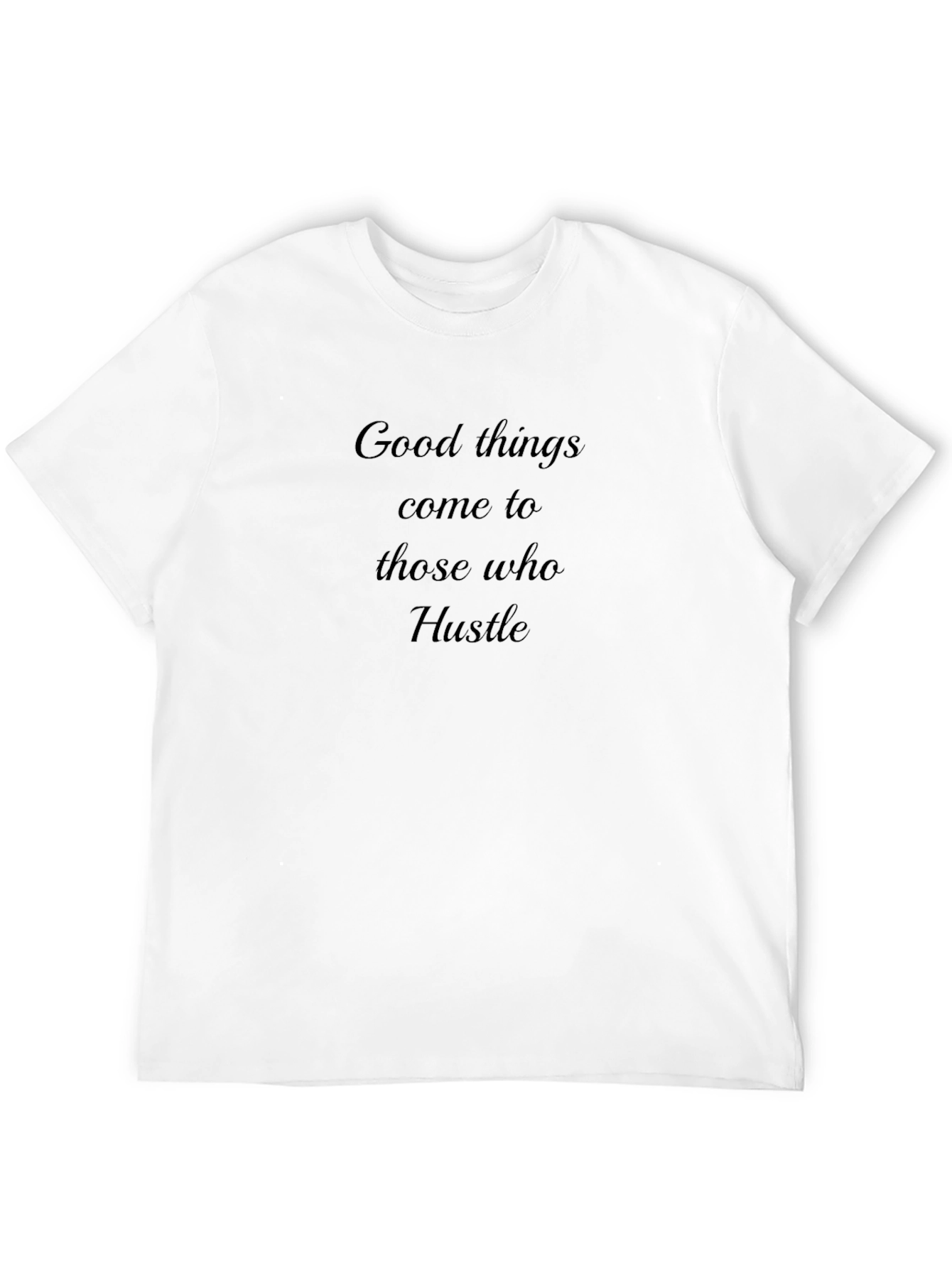 Black Hustle Graphic Tee - Motivational Black T-Shirt view 12