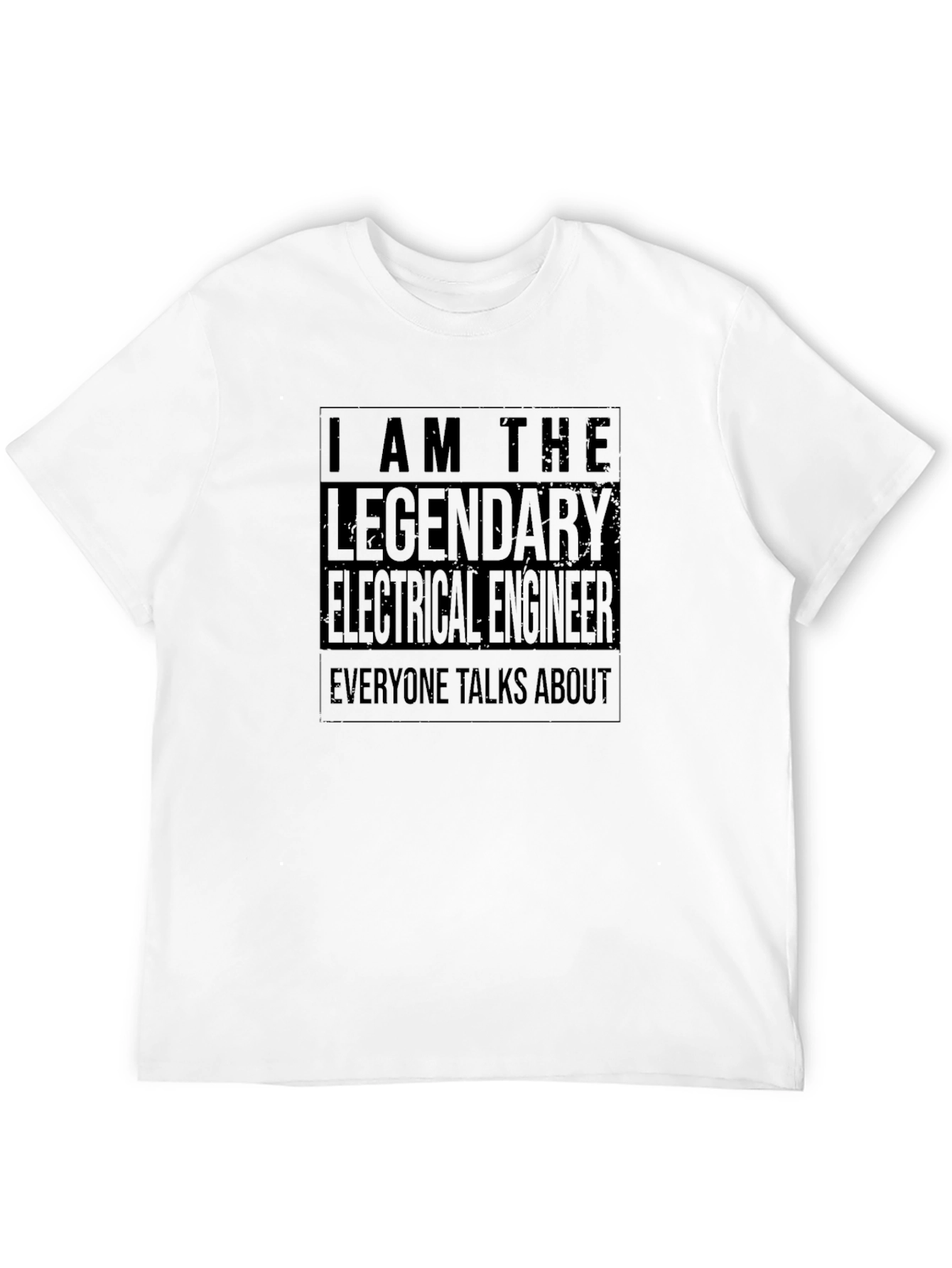 Black Legendary Electrical Engineer Black T-Shirt view 12