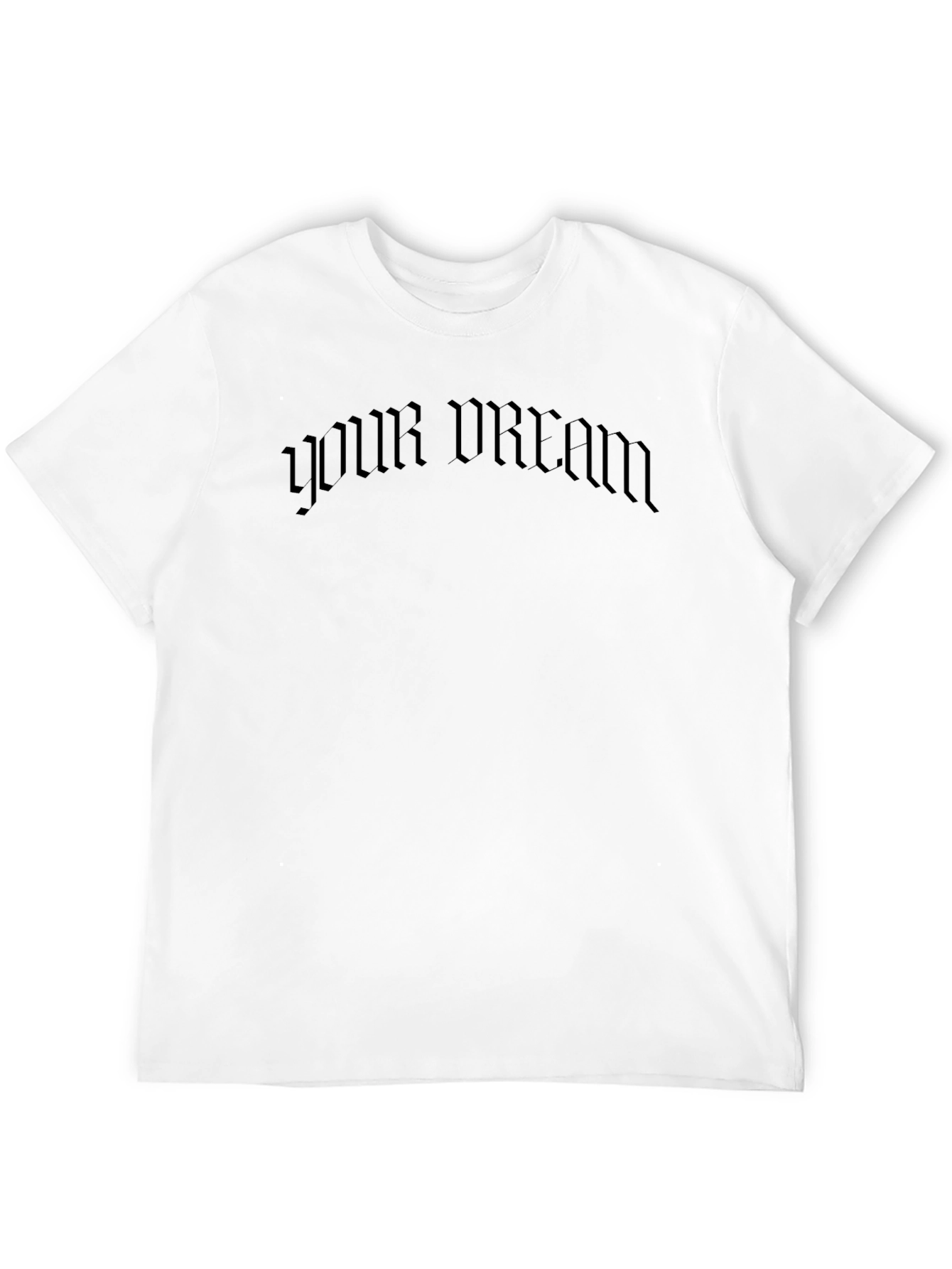 Black Men's Black "Your Dream" Graphic T-Shirt view 12