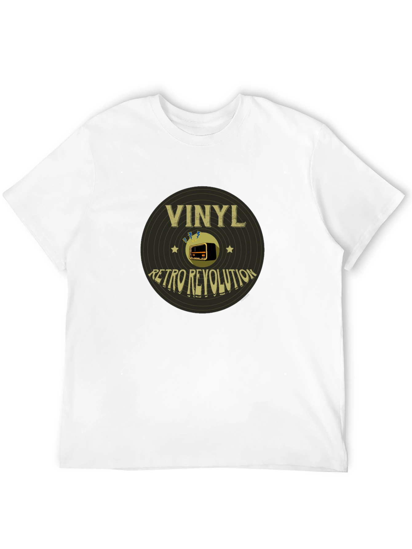 Retro Vinyl Revolution Black T-Shirt - 12